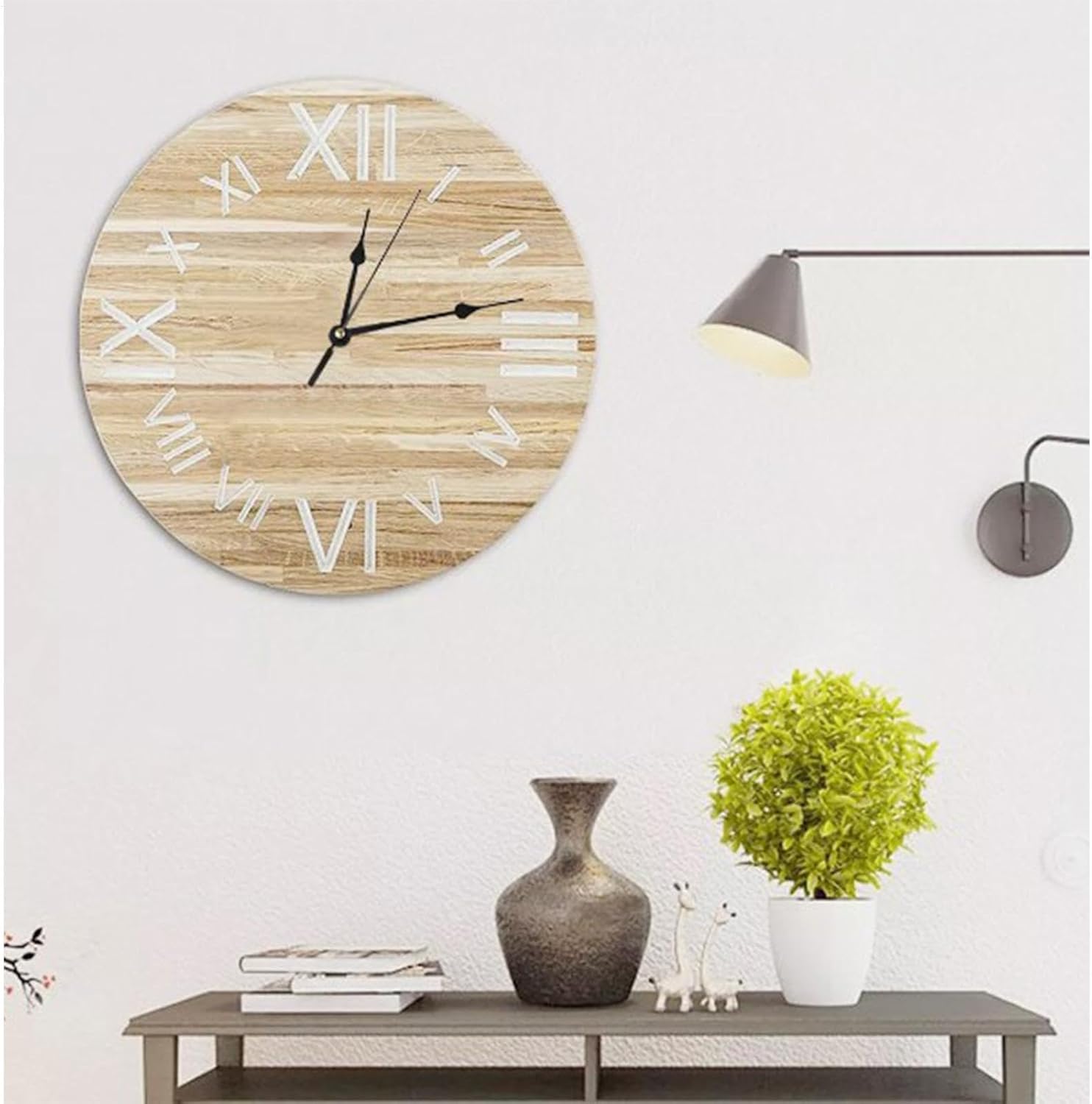 Versatile Battery Wall Clock Quiet Accurate Timekeeping
