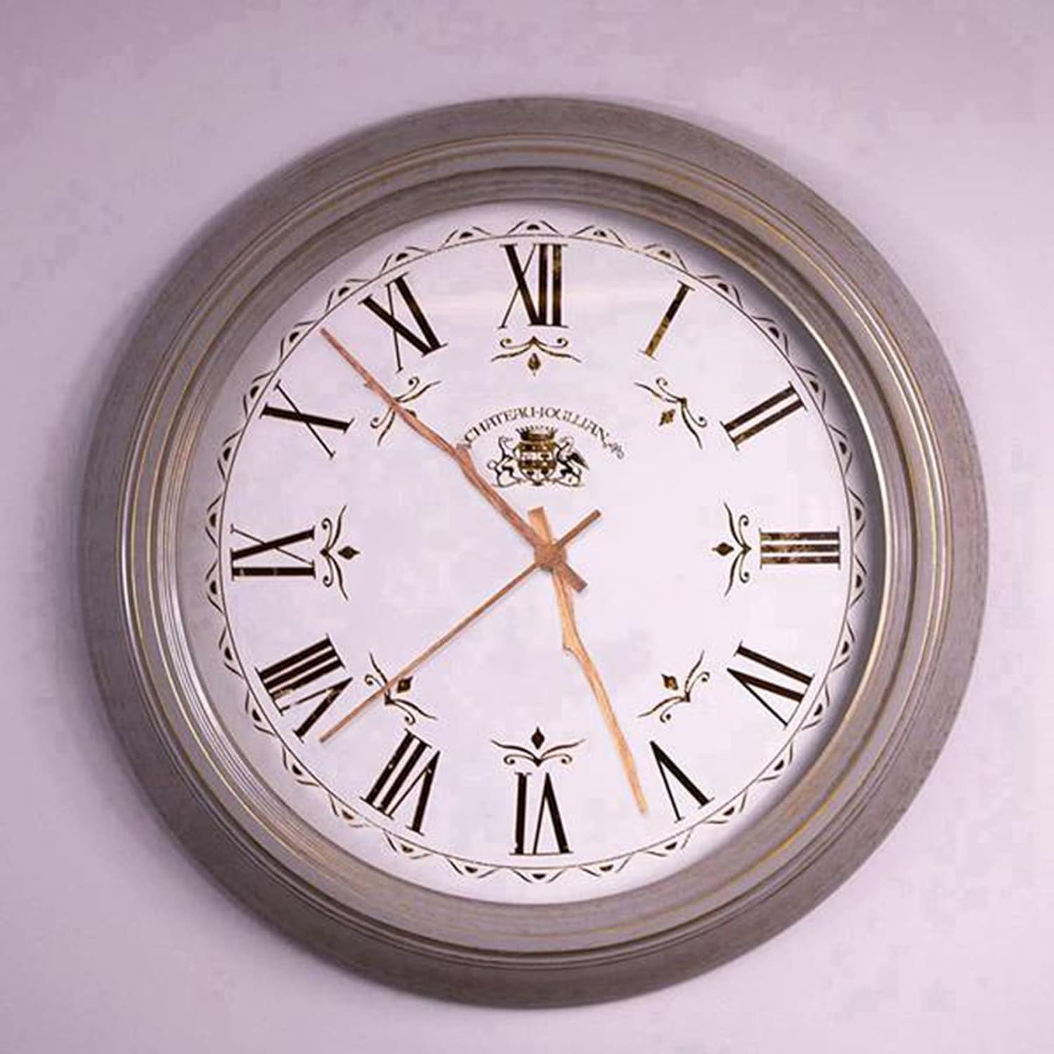 2Pc Wall Clock Timer Kit with WALnut Hands for DIY Repair Replacement