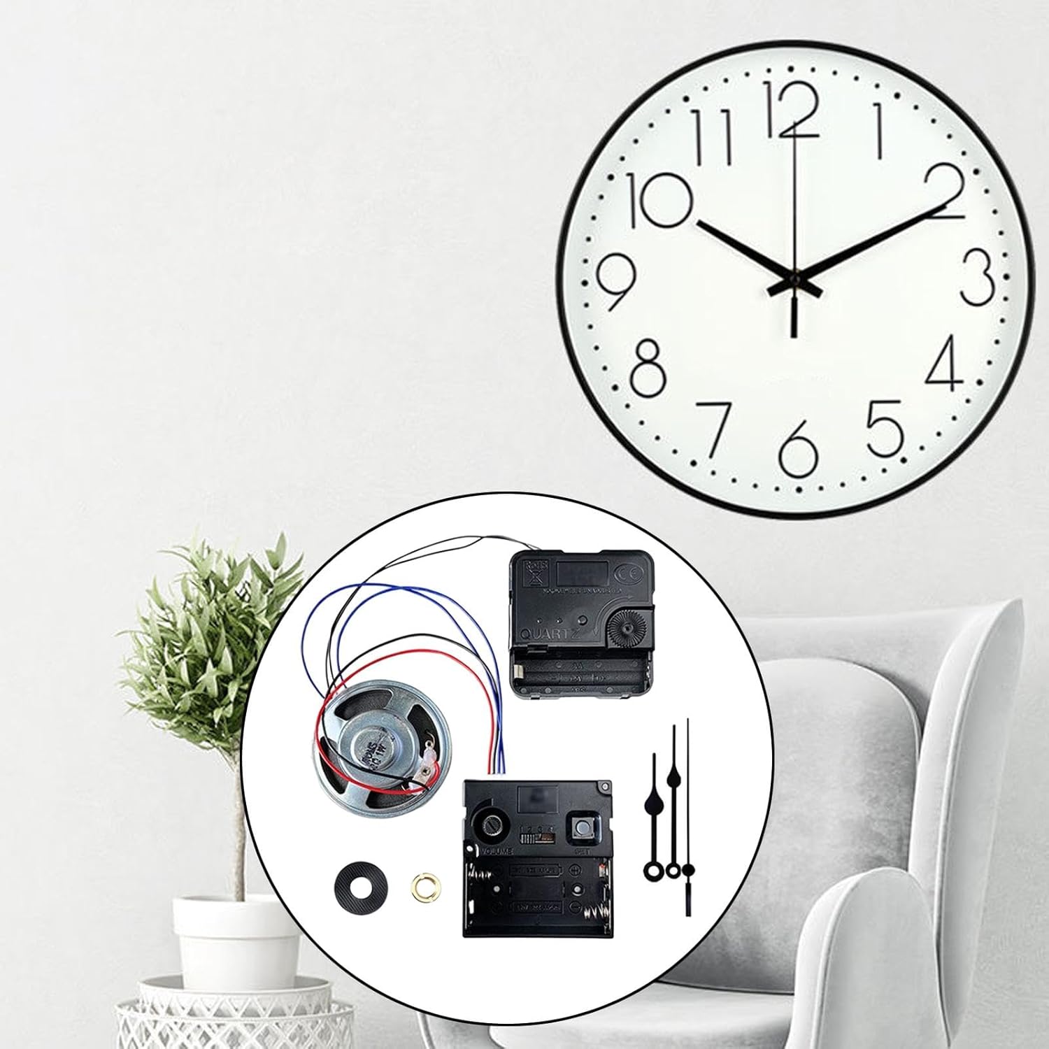 Bothyi Wall Clock Movement Kit DIY Clock Parts