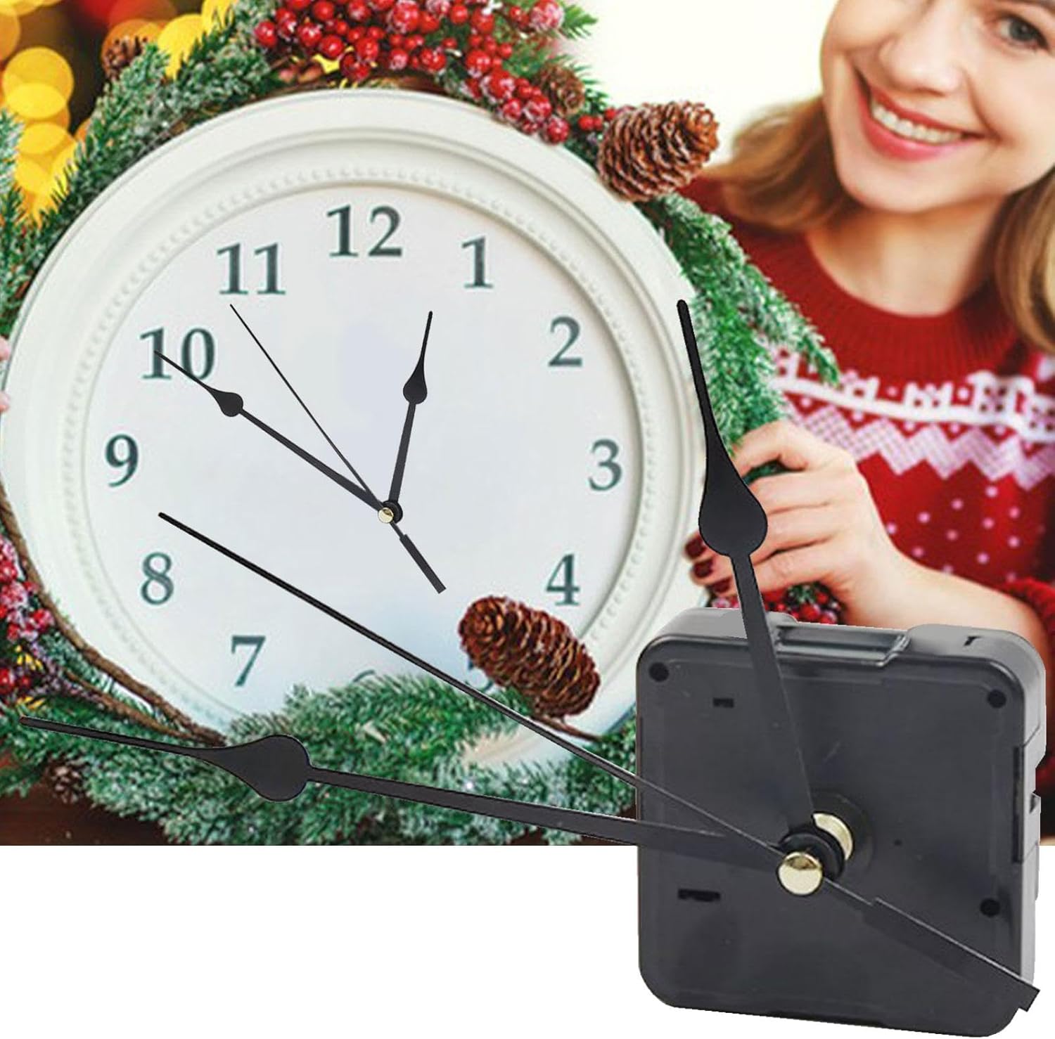 Versatile Battery Wall Clock Quiet Accurate Timekeeping