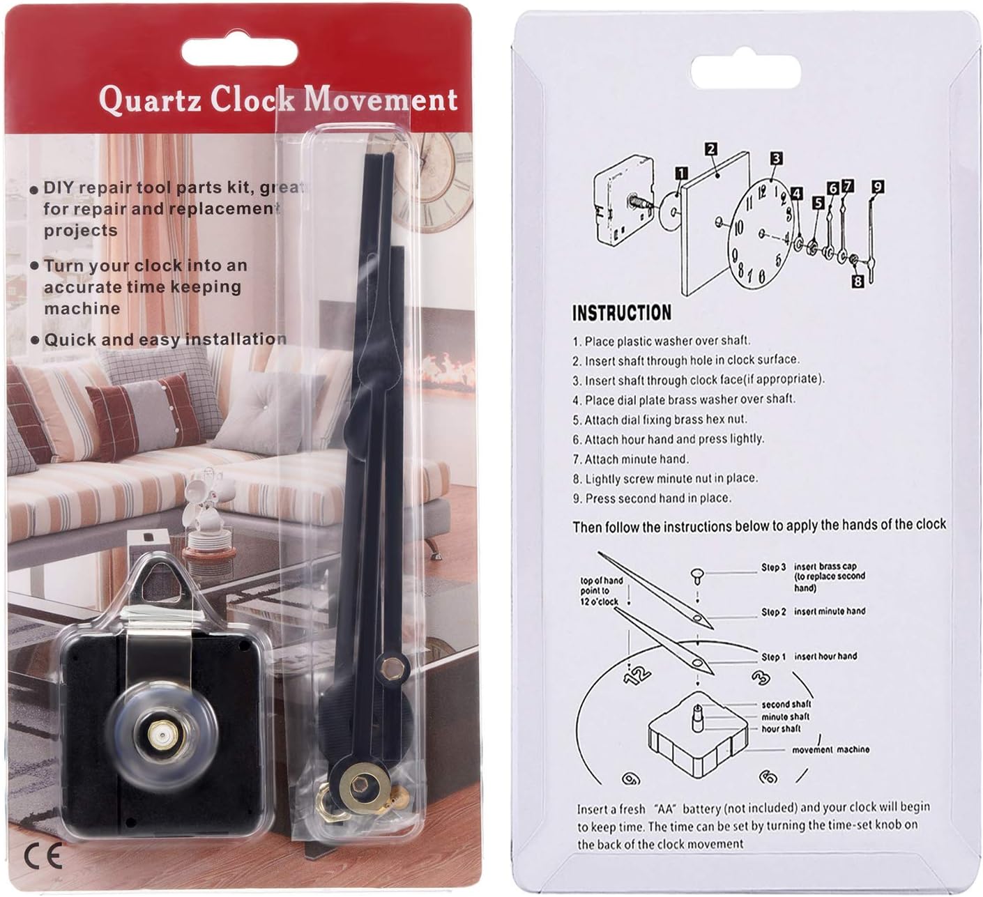 Hicarer Wall Clock Motor Replacement Kit