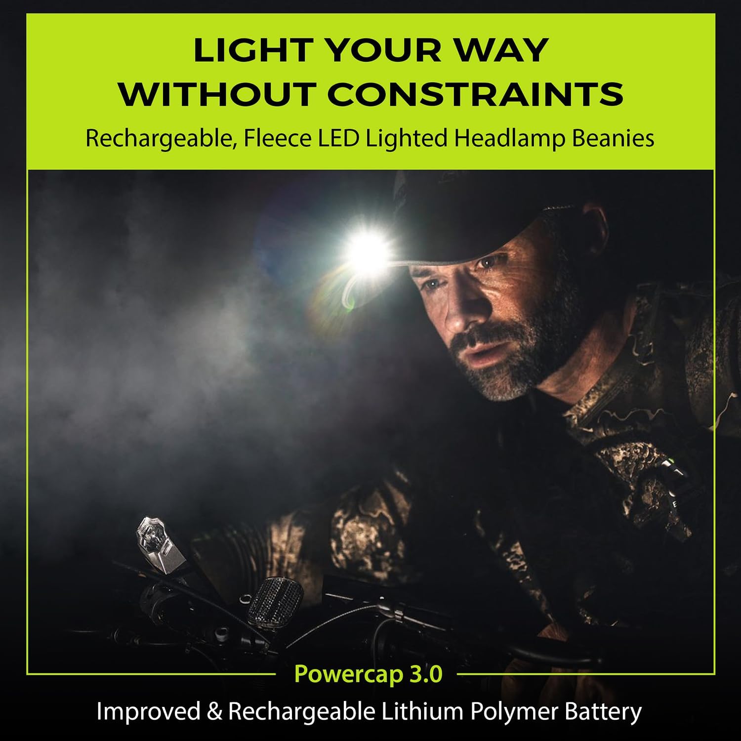 Panther Vision - LED Baseball Cap with Built-in Headlight