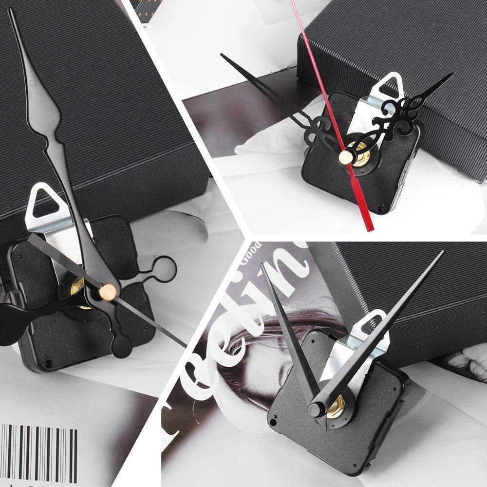 Sterling Clock Movement Kit by Esteopt- Replacement Parts for Long and Short Shaft Wall Clocks