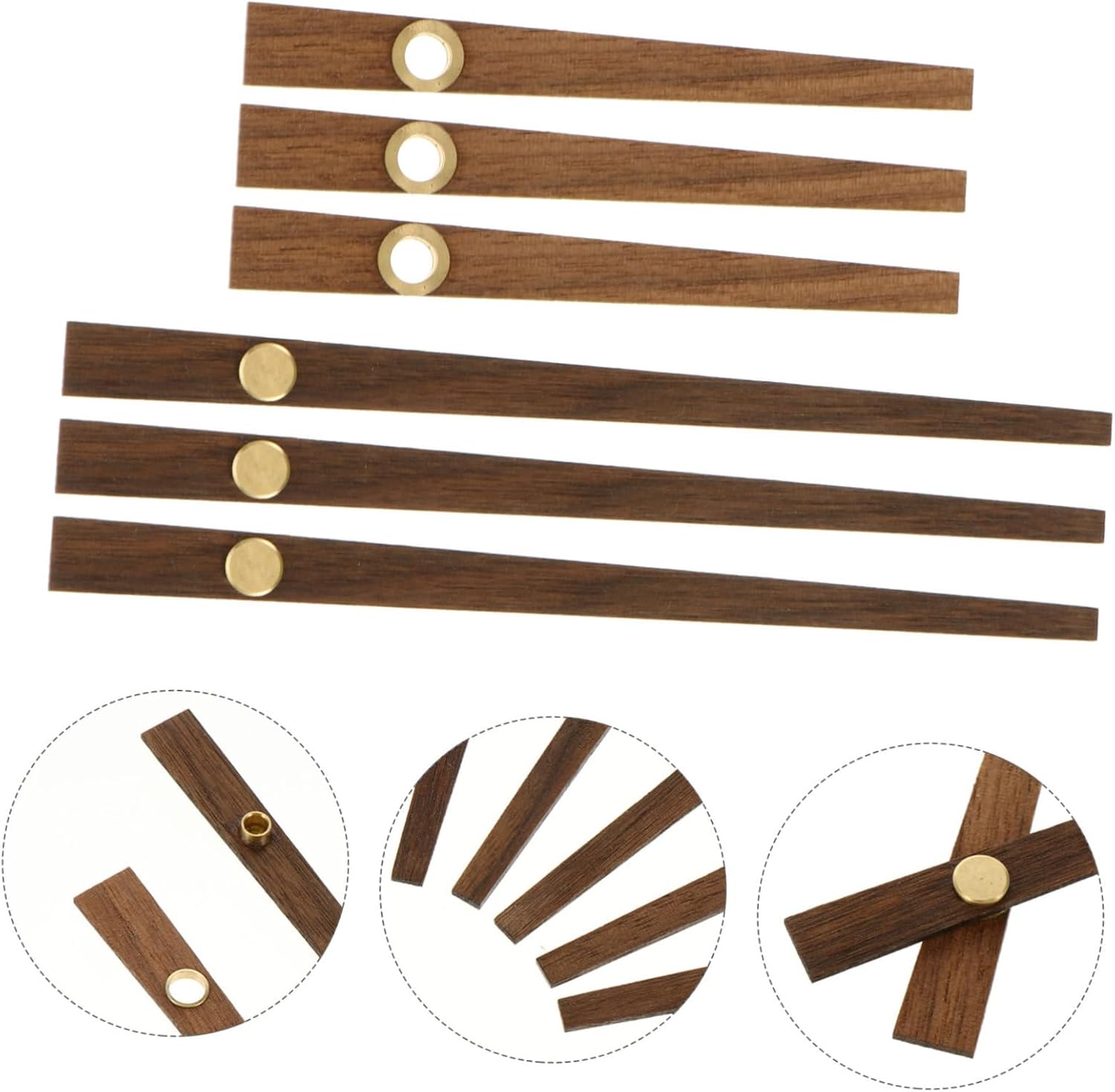 5-Set Wooden Clock Hands