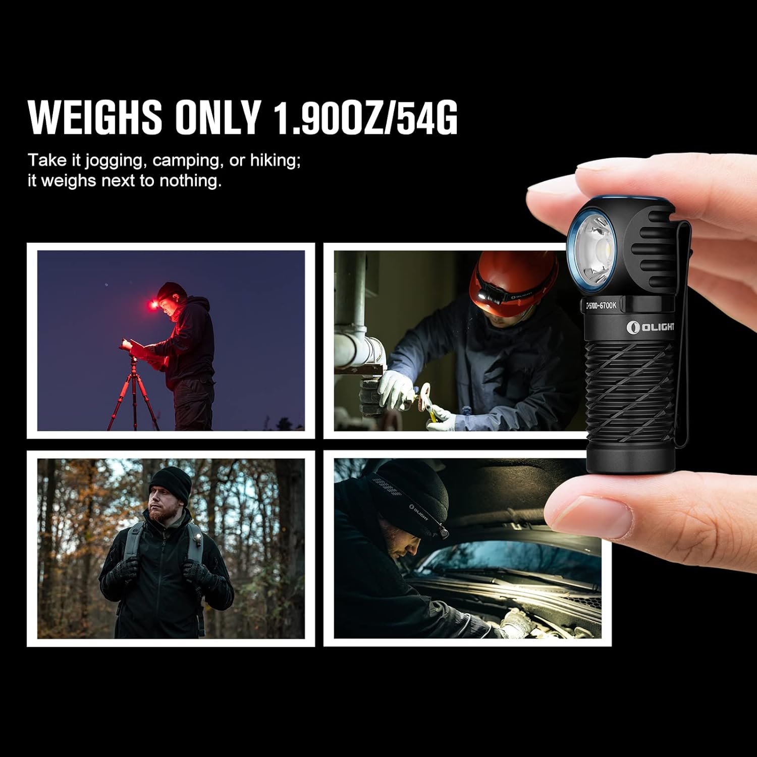 OLIGHT Perun 2 Mini Headlamp 1100 Lumens Rechargeable