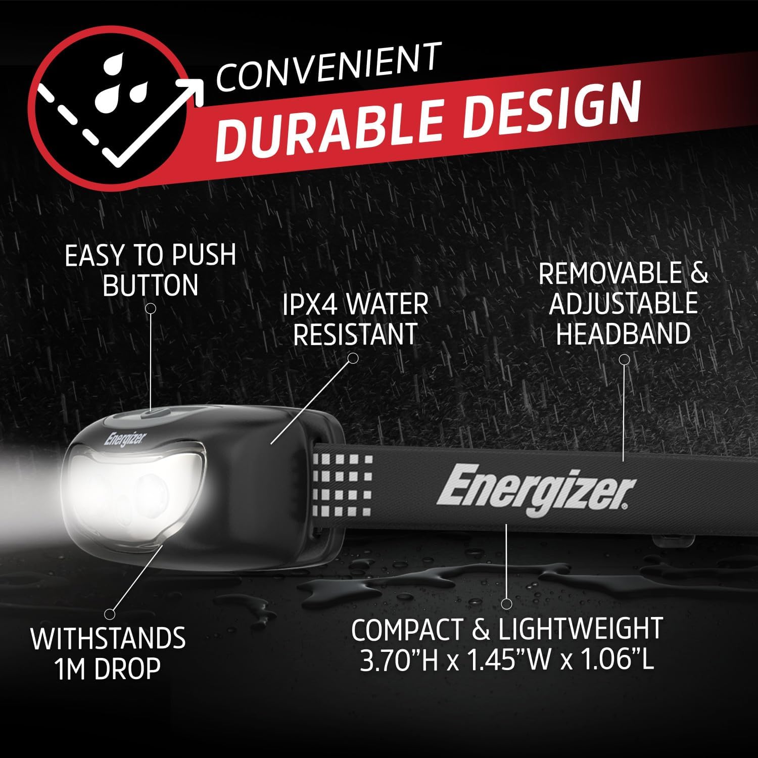 Energizer Universal LED Headlamp Pack of 2
