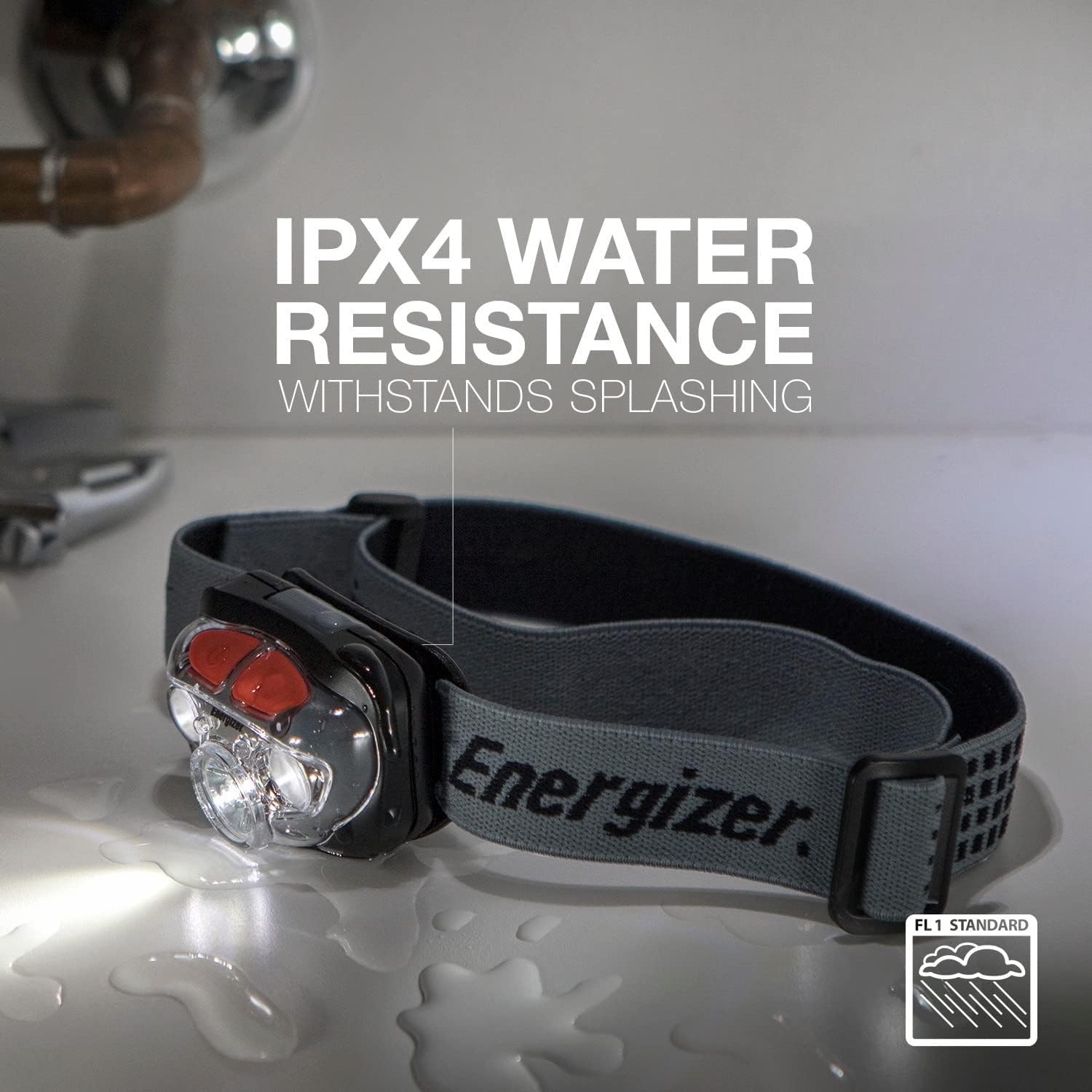 Energizer Vision HD Focus LED Headlamp Water Resistant Digital Focus