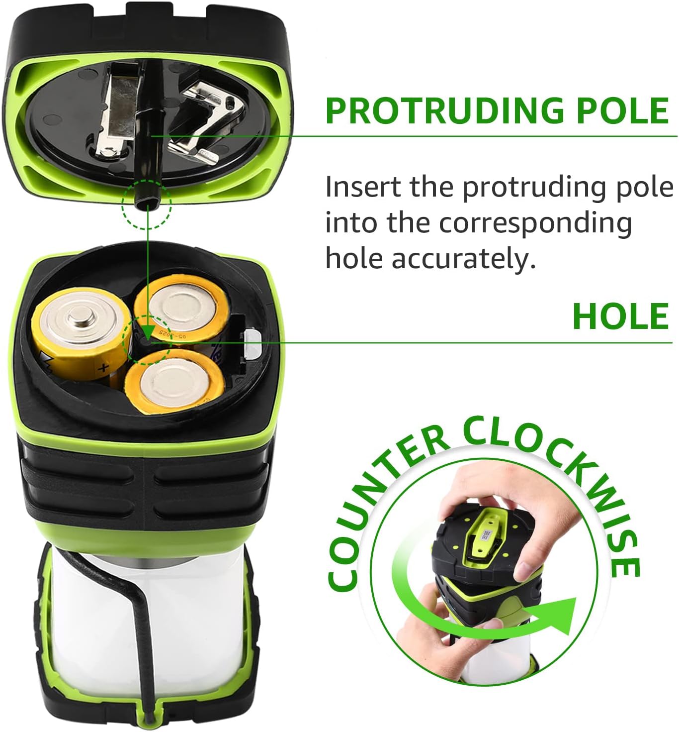 1000LM Battery-Powered LED Camping Lantern