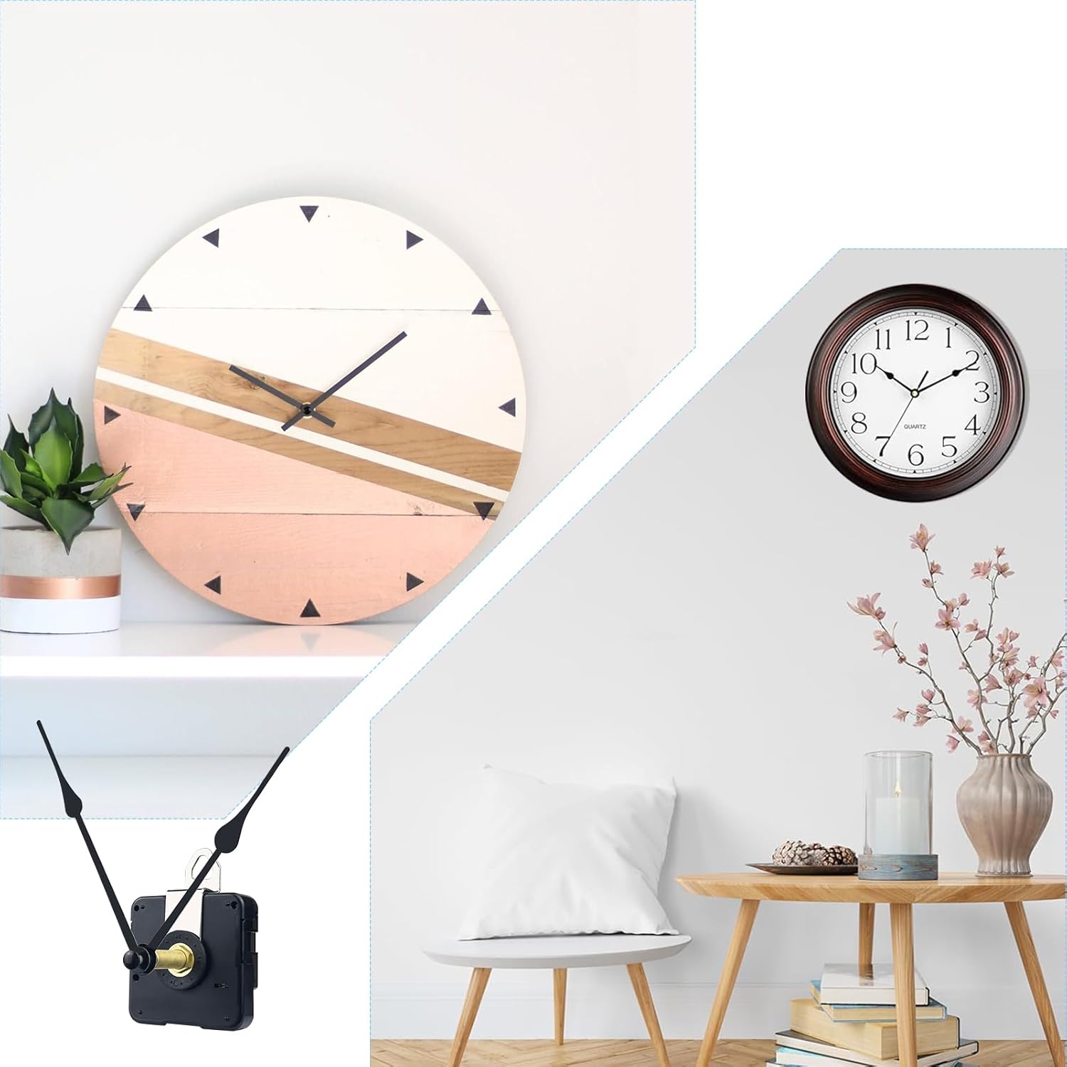 DIY 31mm Quartz Wall Clock Repair Kit Replacement