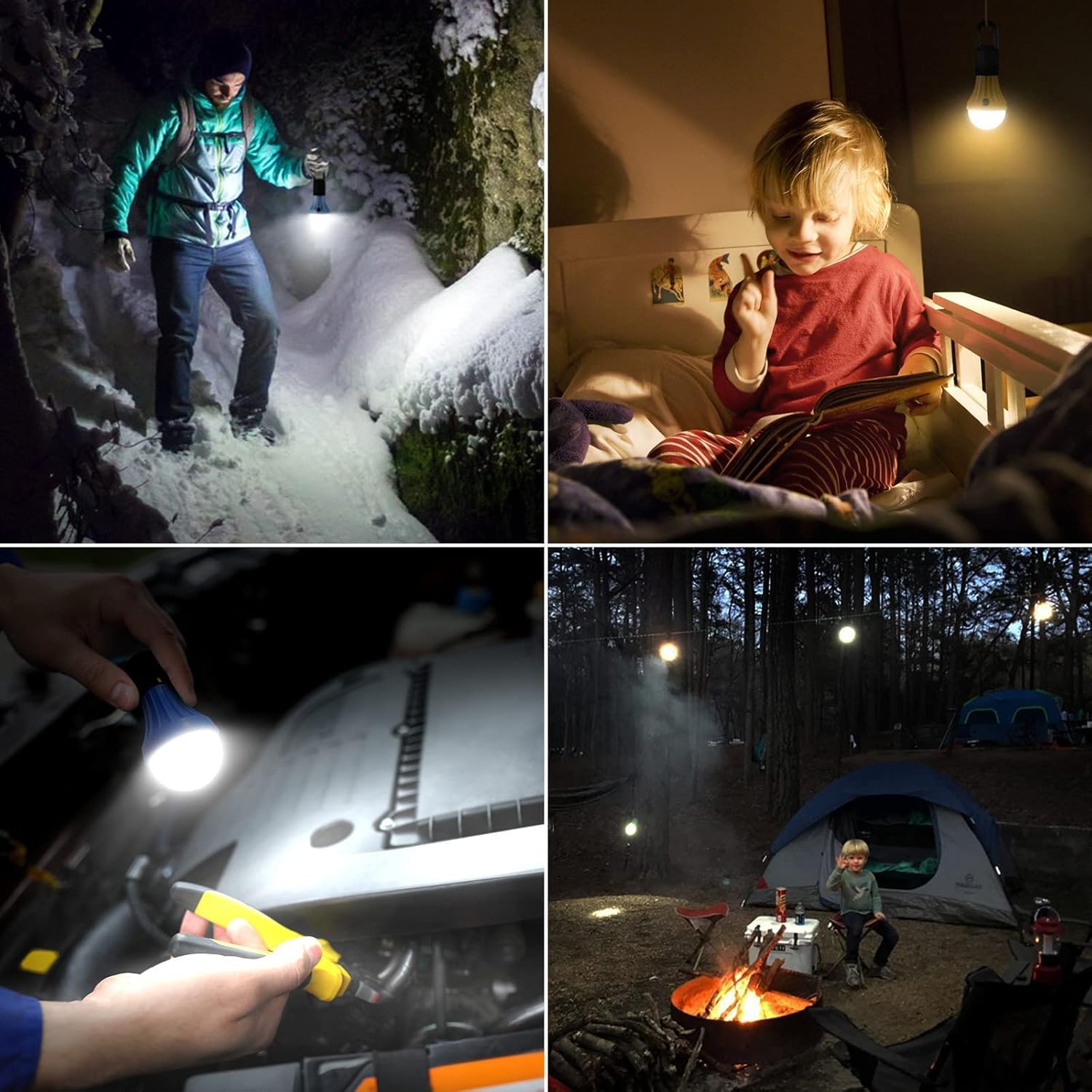 Lepro LED Camping Lantern 3 Lighting Modes 230 Beam Motion Sensor