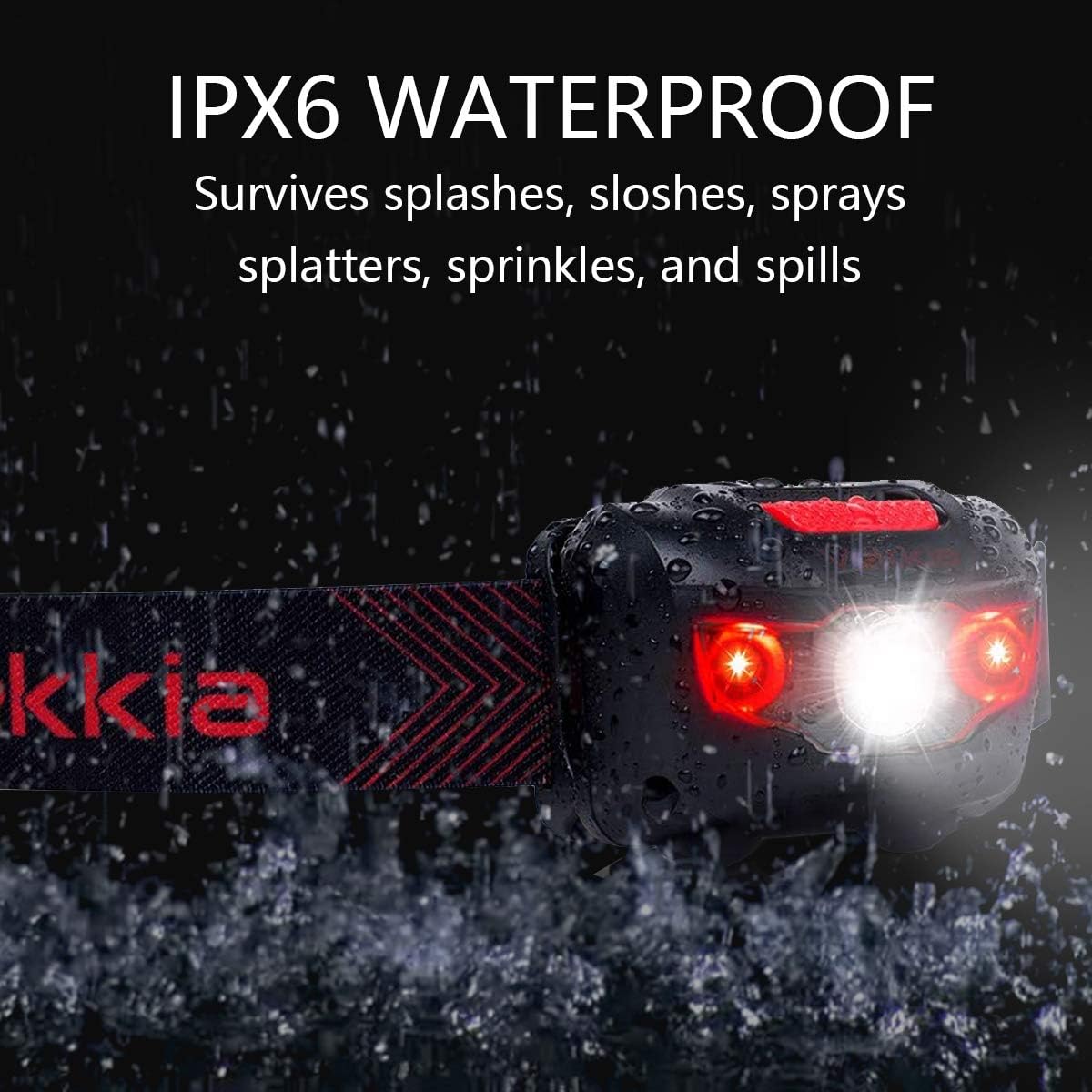 Vekkia Ultra Bright LED Headlamp LED Camping Lighting Water Resistant Headlamp
