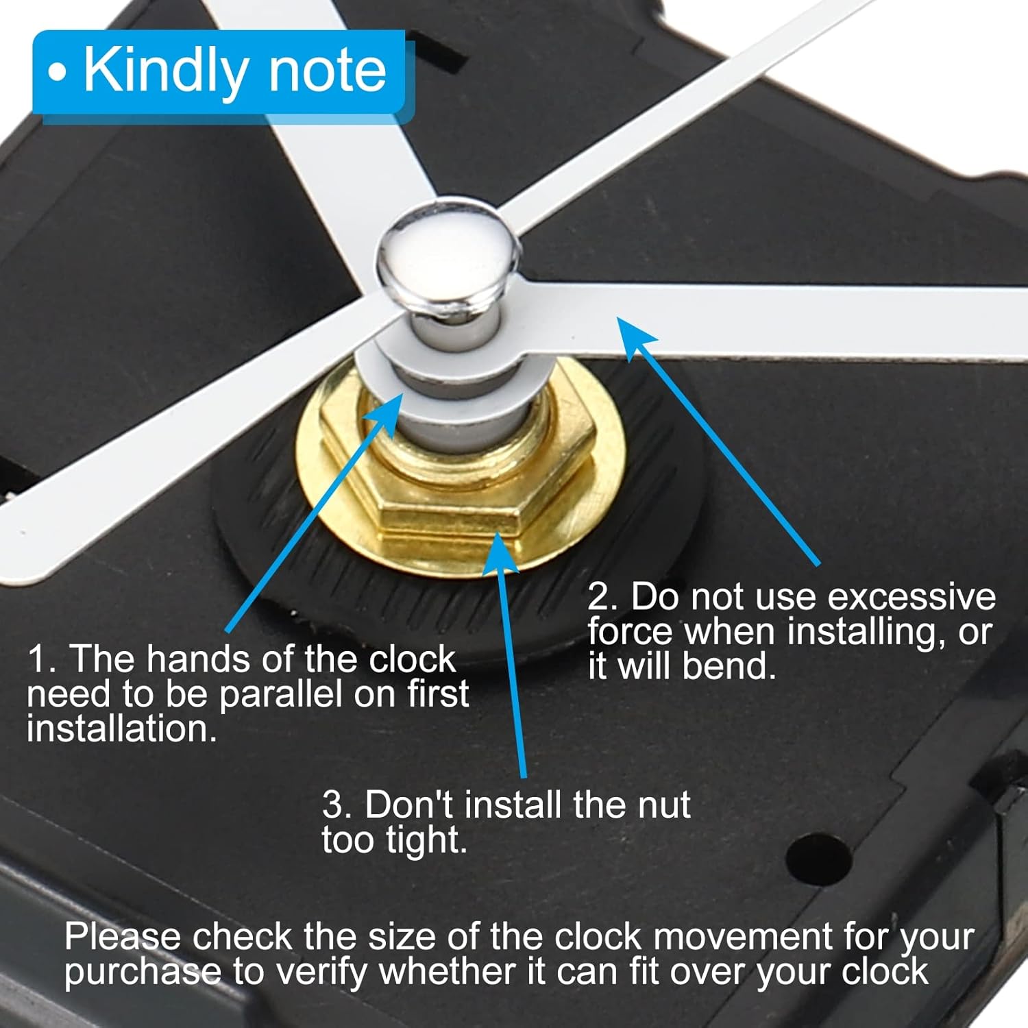 2 Set Replacement Kit for Wall Clocks