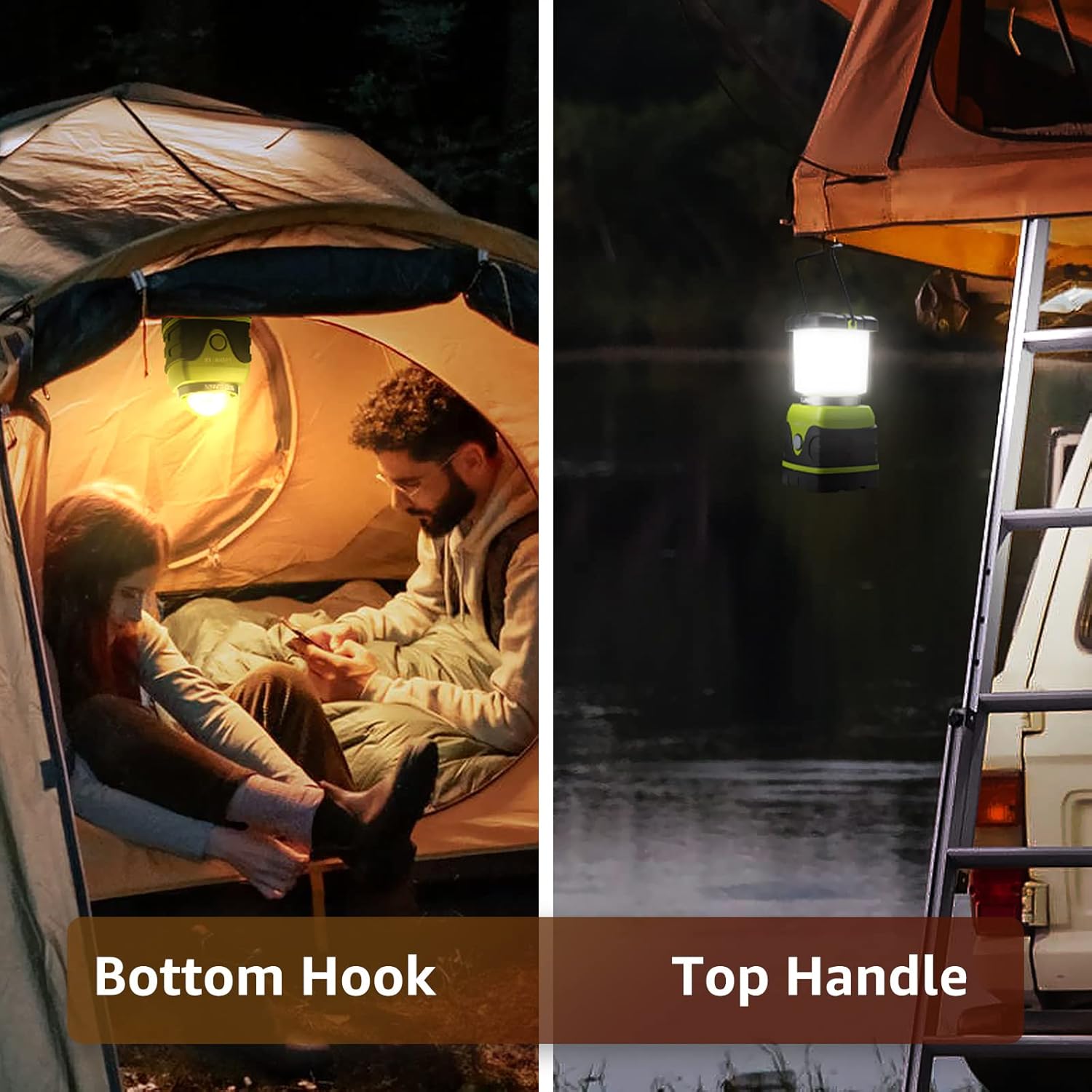 1000LM Battery-Powered LED Camping Lantern