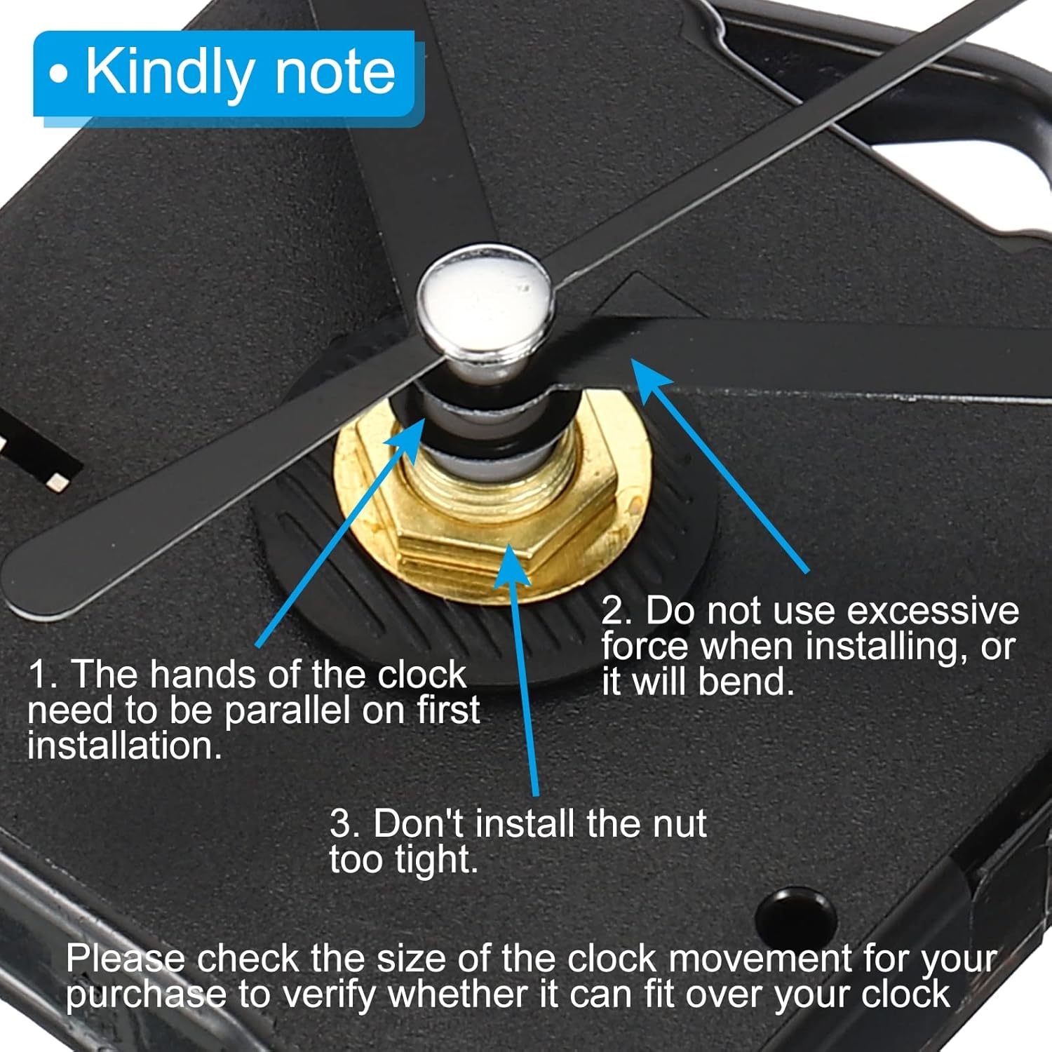 Reliable Battery-Operated Clock Repair Kit for DIY Projects