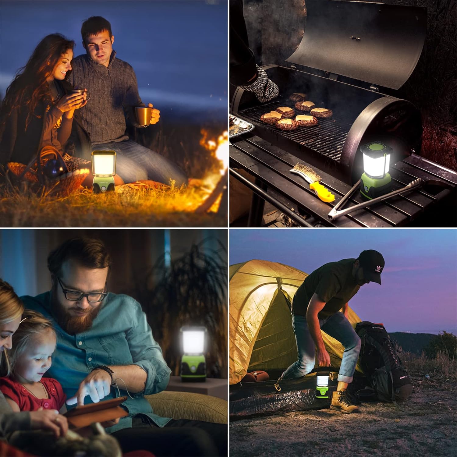1000LM Battery-Powered LED Camping Lantern