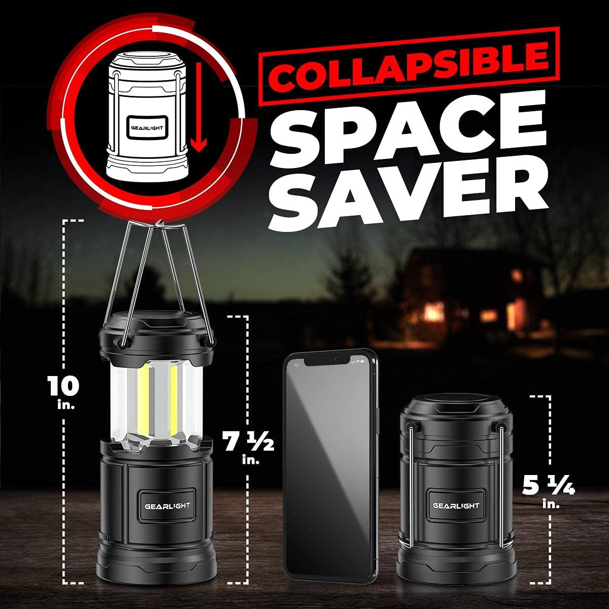 GearLight Camping Lantern 360 Lighting for Emergencies