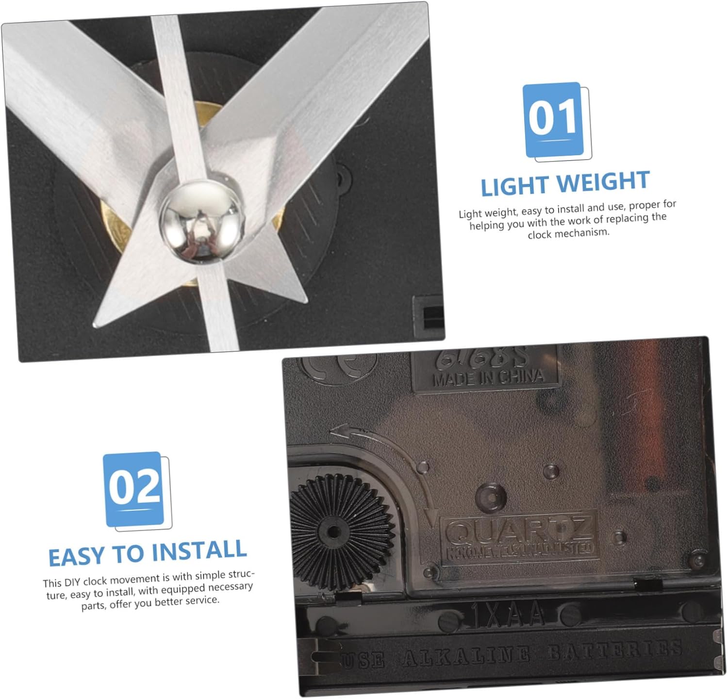 OSALADI 2-Piece Movement Kit for Sporty Wall Clocks
