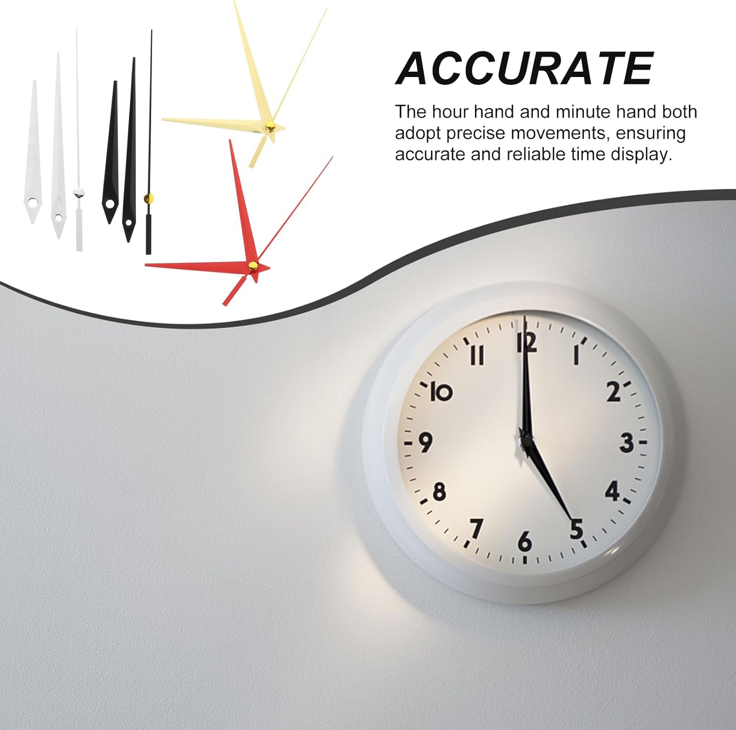 Uonlytech Clock Hands for Repair Replacement and DIY Clocks