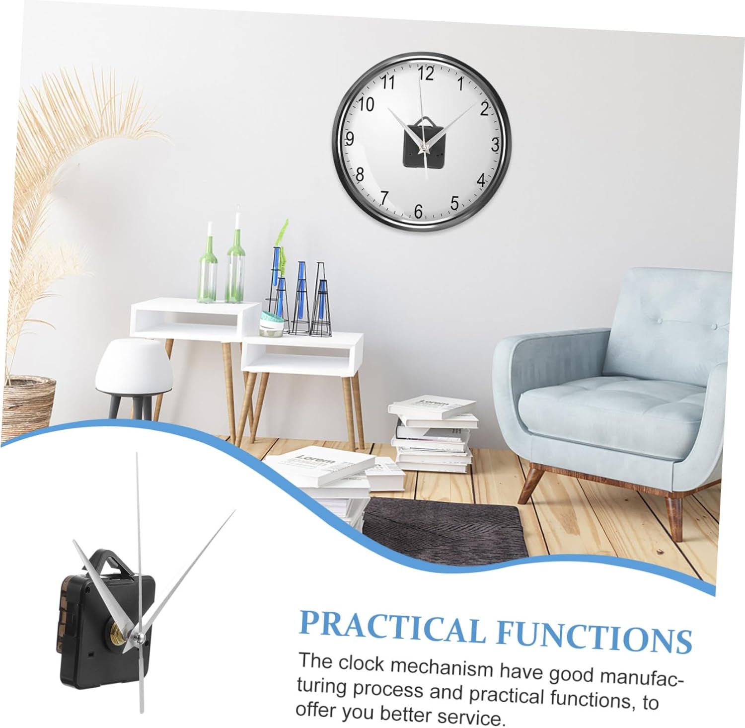 OSALADI 2-Piece Movement Kit for Sporty Wall Clocks