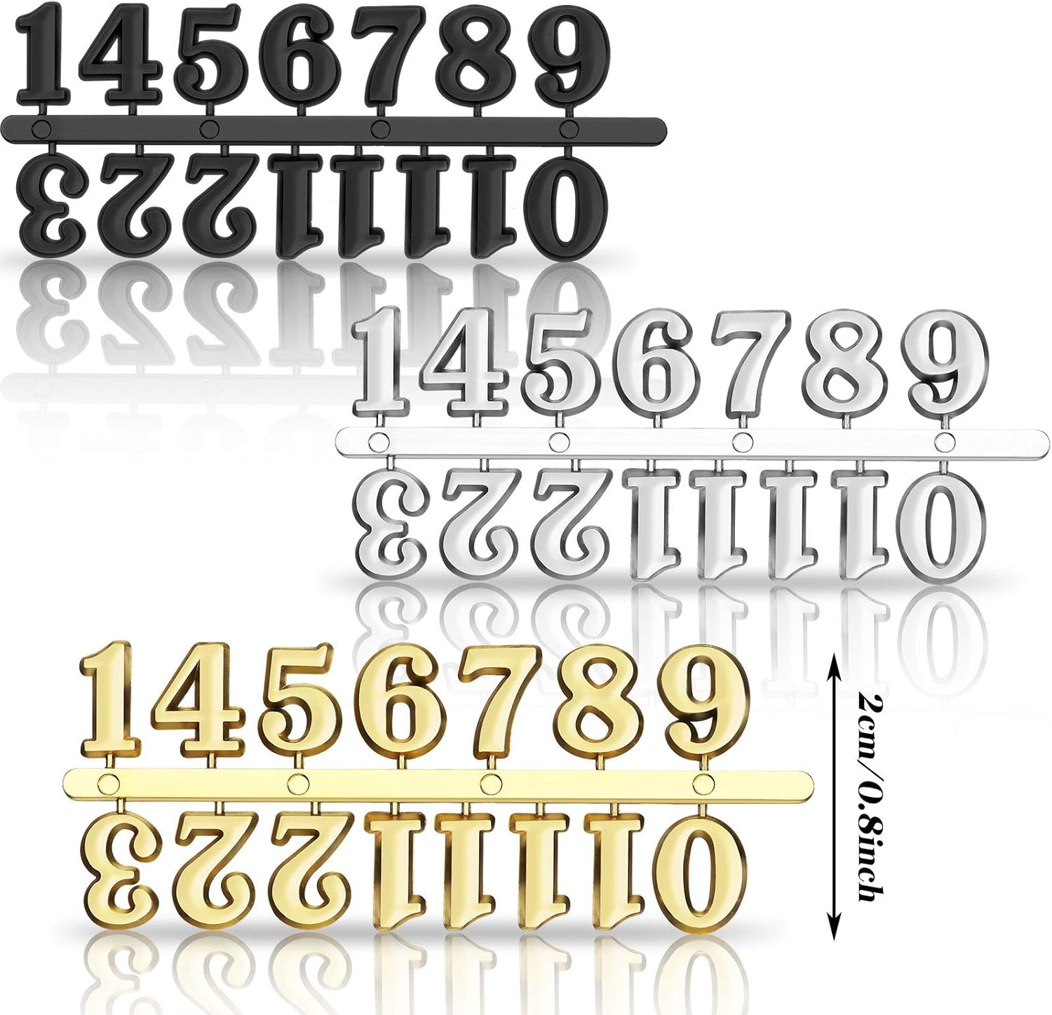 Yaomiao 15-Piece Clock Numbers Kit