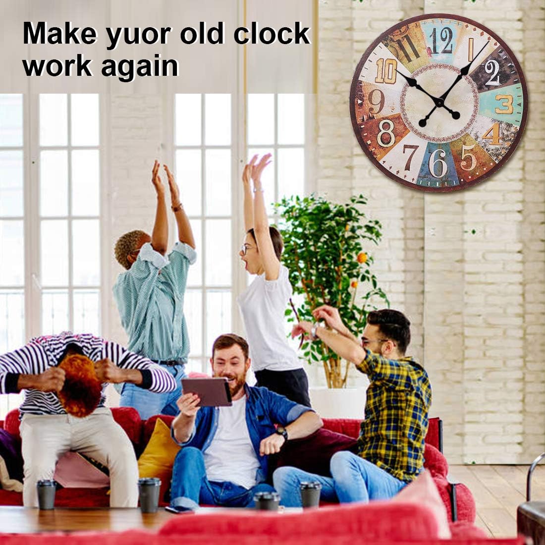 EMOON High Torque Long Shaft Clock Mechanism Kit