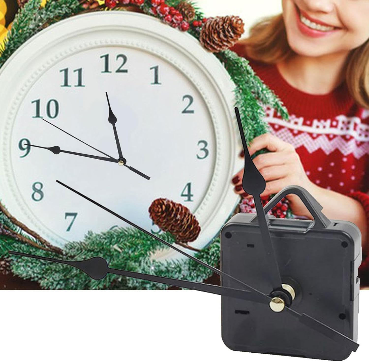 Energy-Optimized Replacement Wall Clock Mechanism