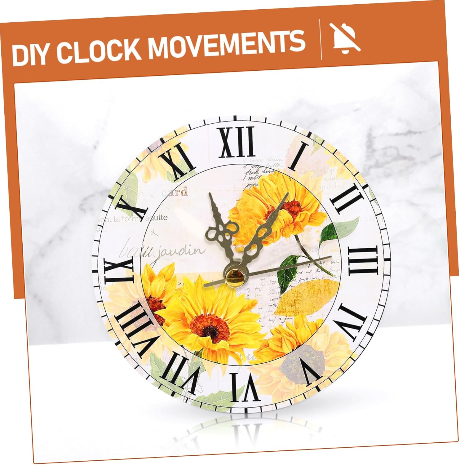 Uonlytech Wall Clock Mechanism Kit Large Hands Replacement Parts