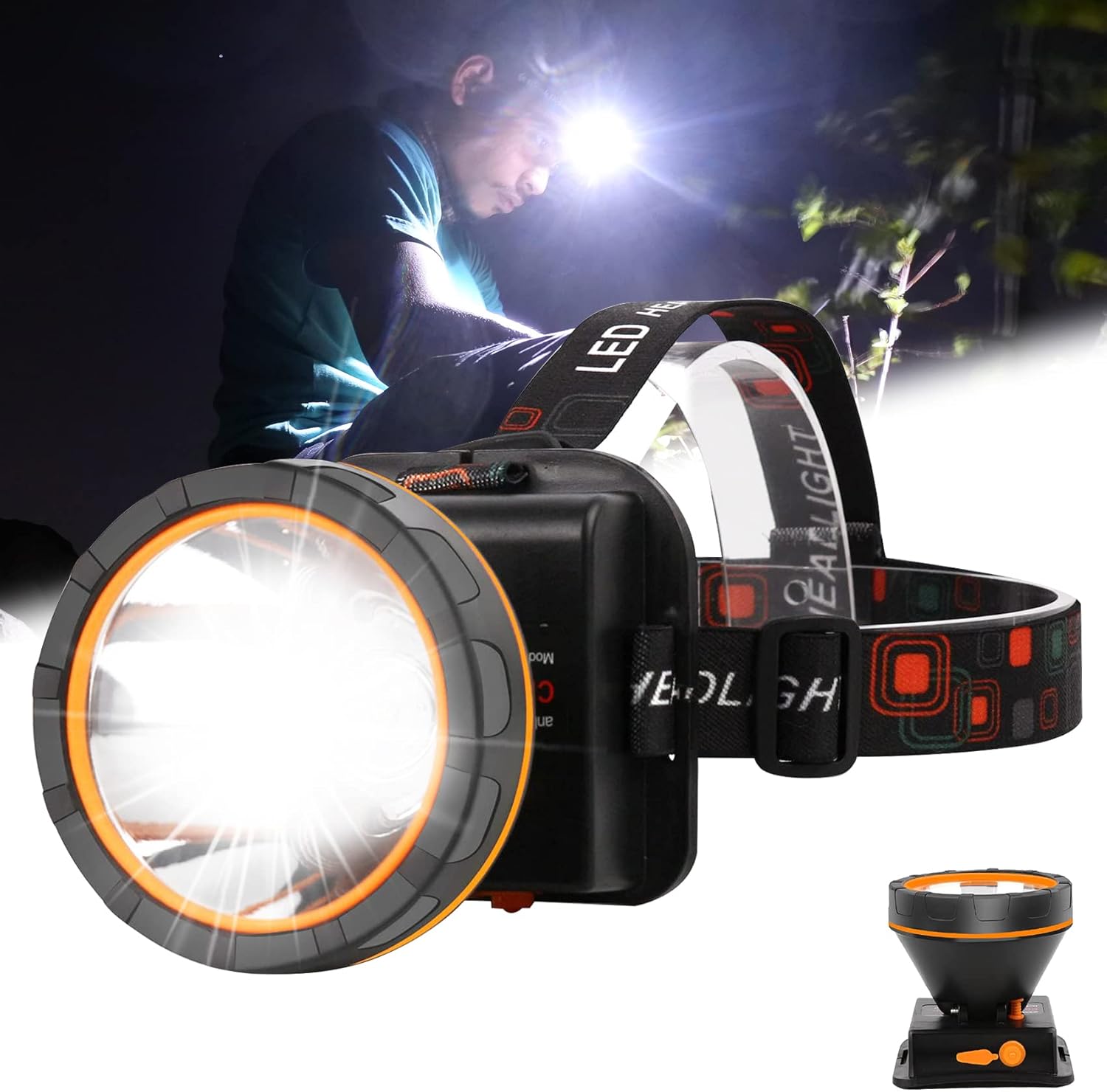 Aikertec rechargeable headlamp