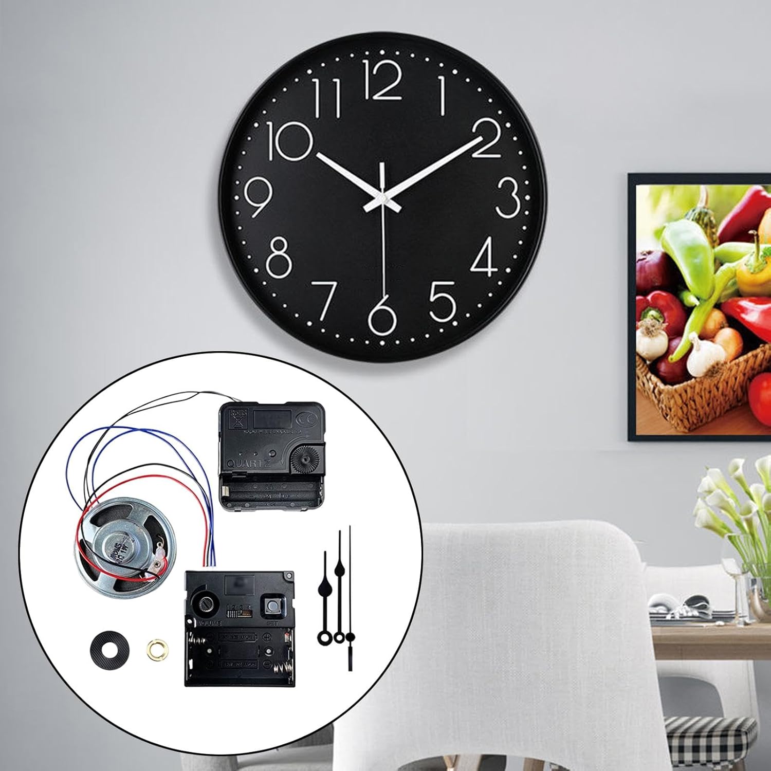 Bothyi Wall Clock Movement Kit DIY Clock Parts