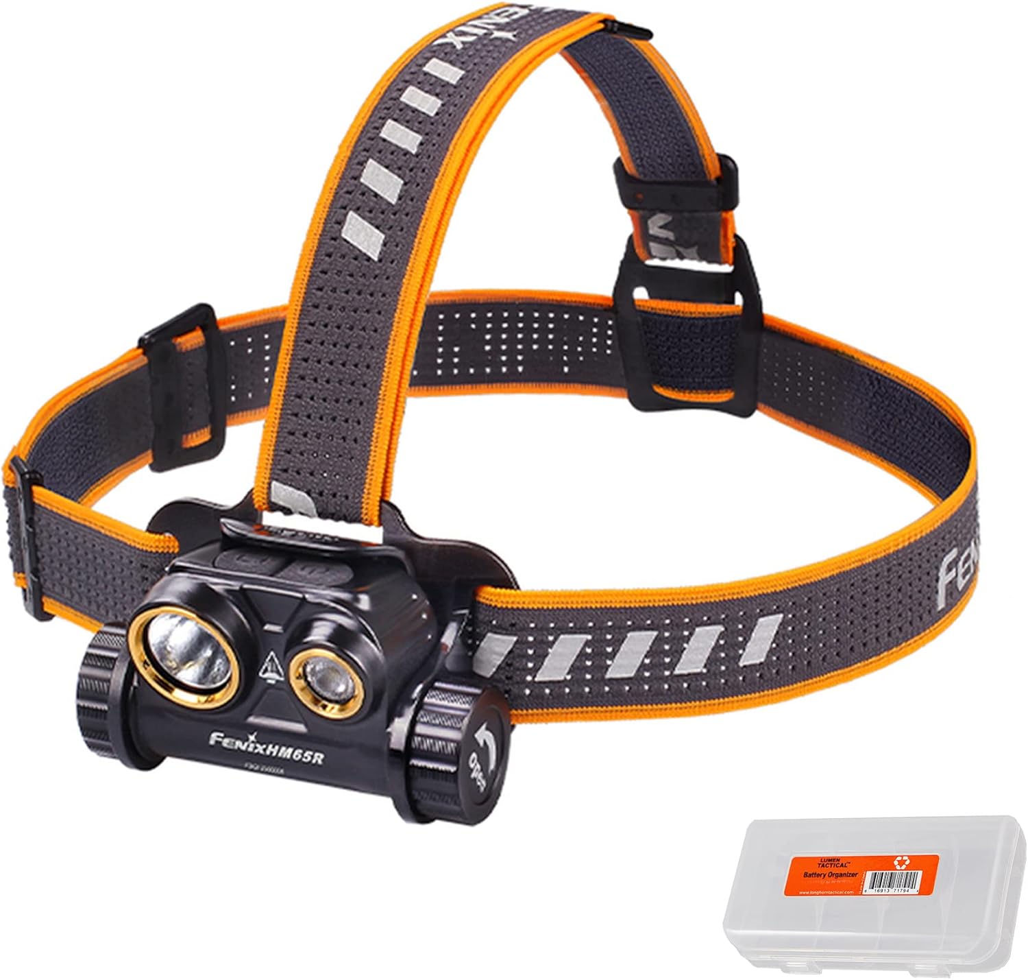 Fenix HM65R Spotlight Floodlight 1400 Lumen Dual Beam Headlamp for Hiking Camping