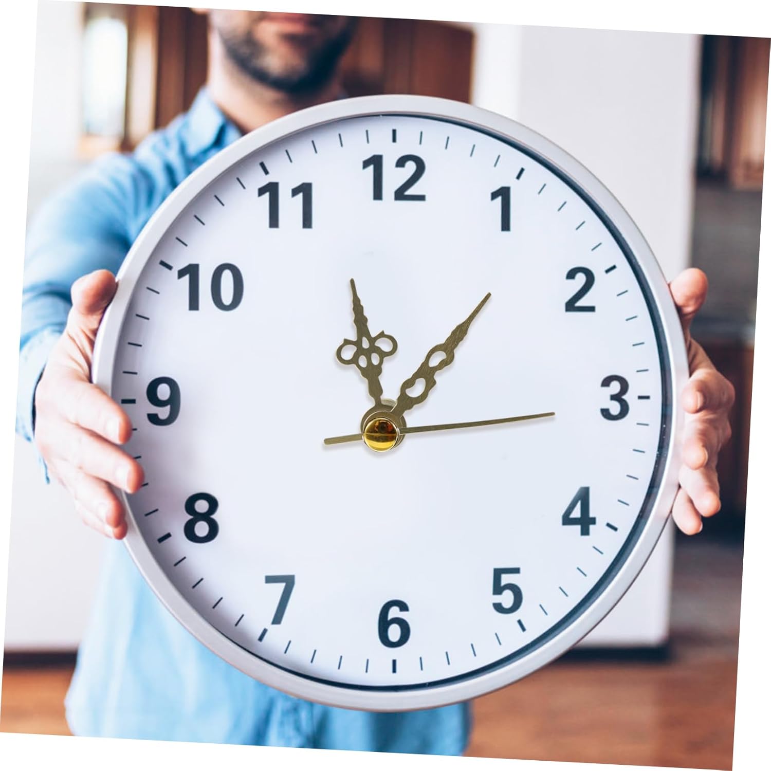 Uonlytech Wall Clock Mechanism Kit Large Hands Replacement Parts