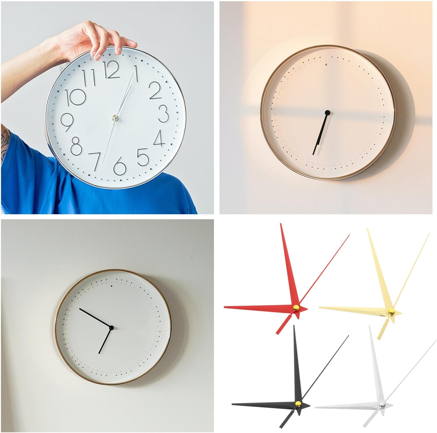 Uonlytech 4 Sets Wall Clock Mechanism Kit