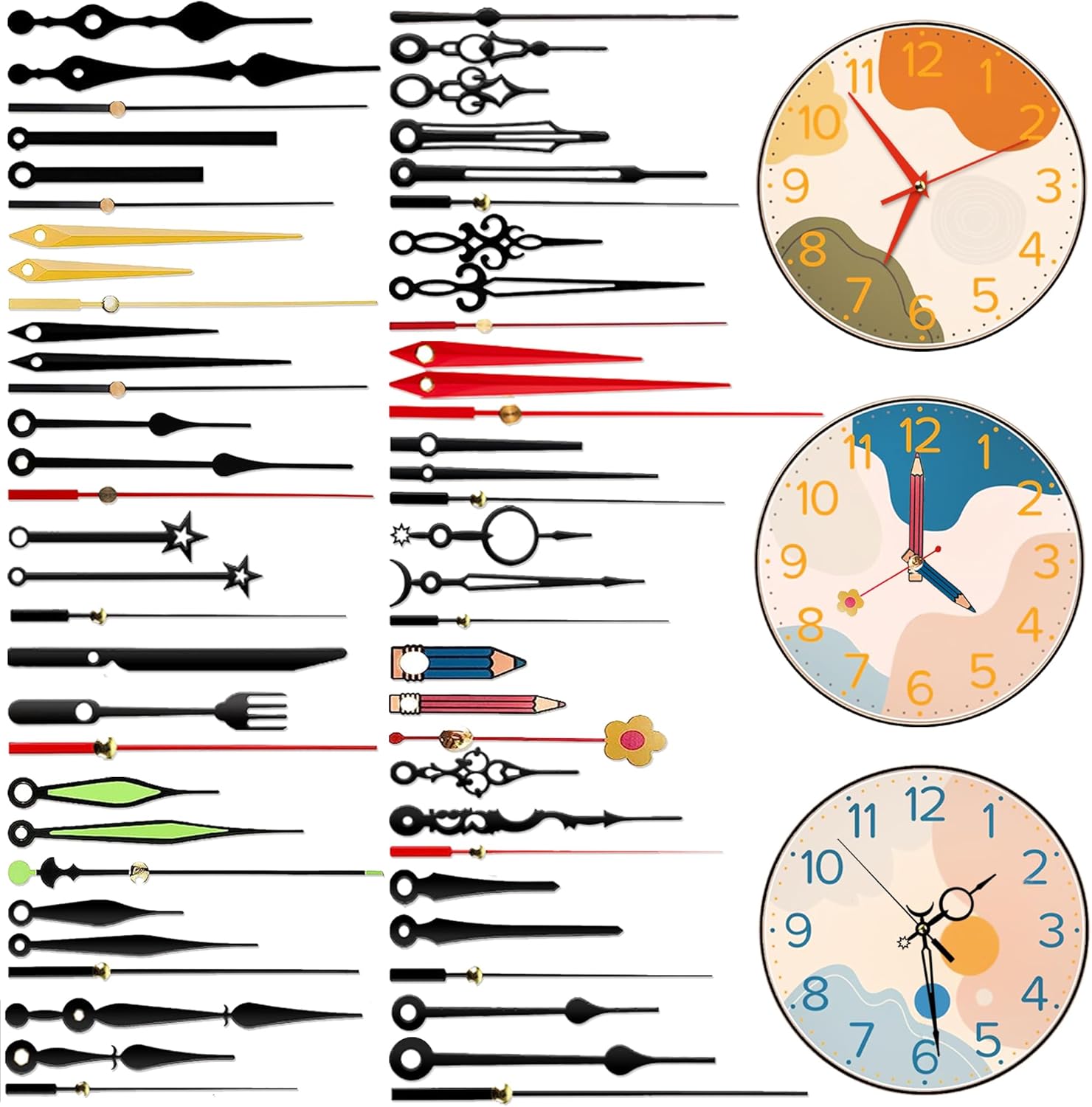 PARAAOR 20 Styles Clock Replacement Mechanism Kit
