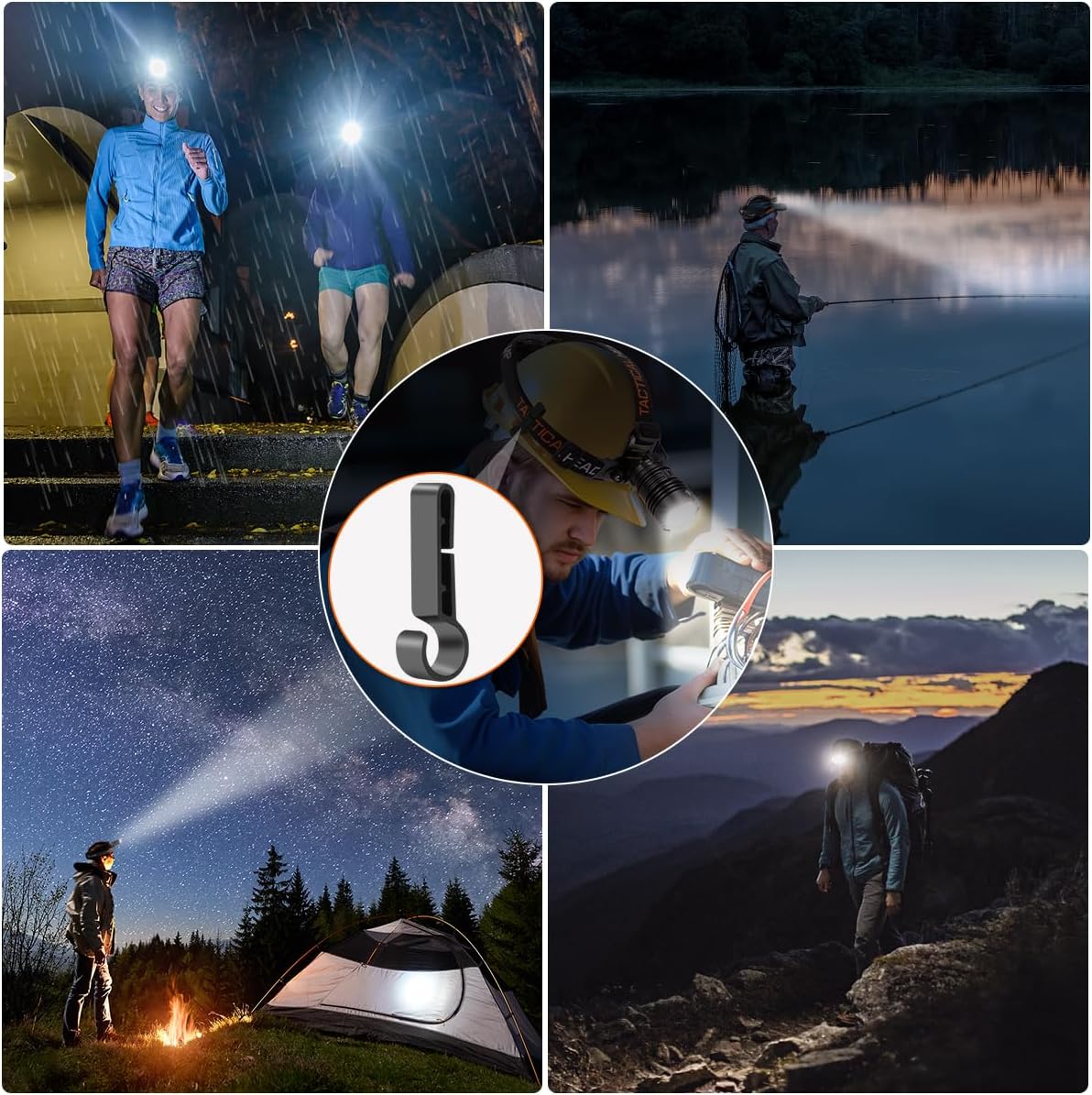 Rufyki Rechargeable Headlamp 2-Pack