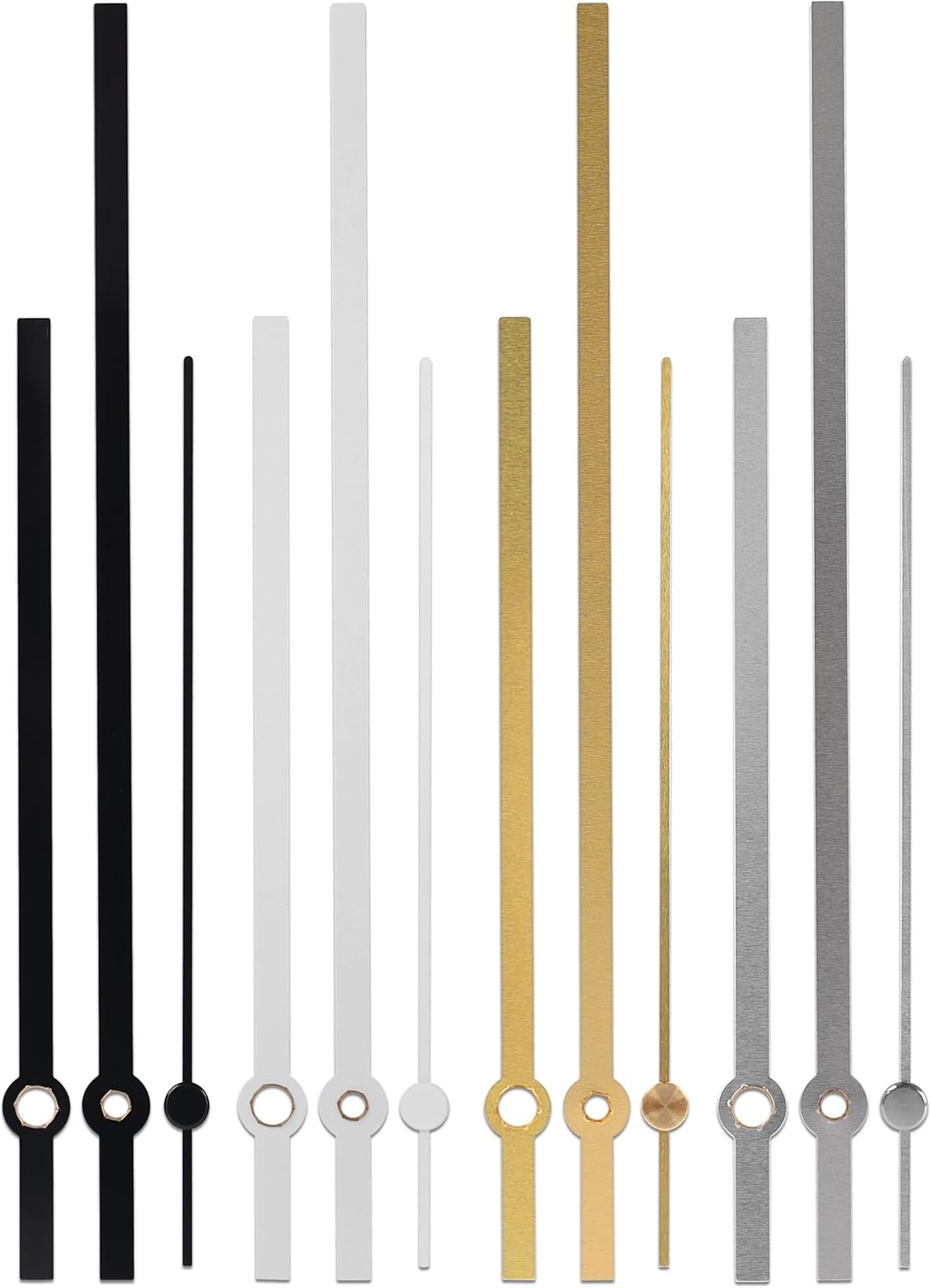 Elegant Multicolour Clock Hand Set Perfect for Large Walls and DIY Projects