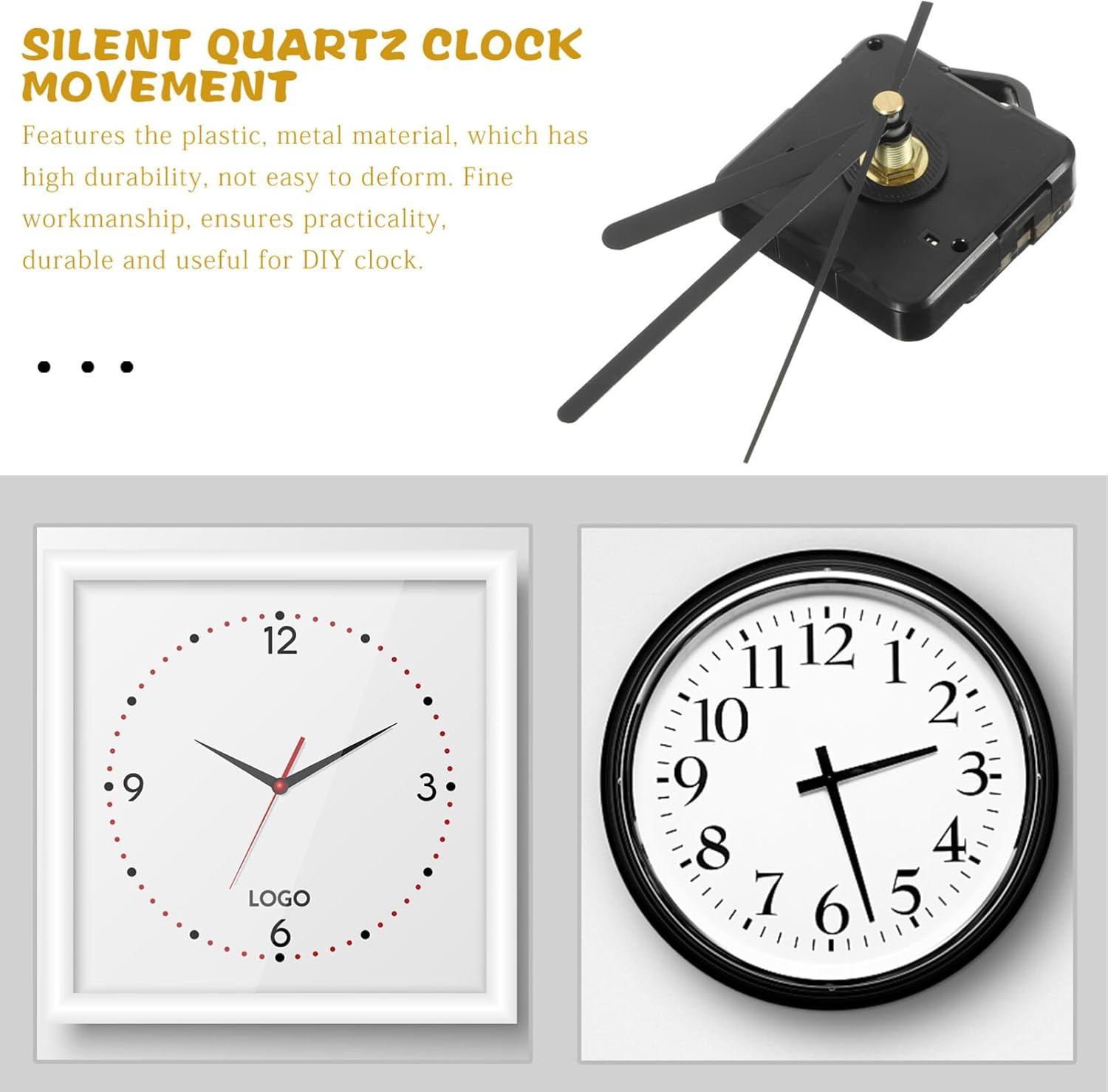 UonlytechReplacement Battery Clock Mechanism Kit for Home Decor