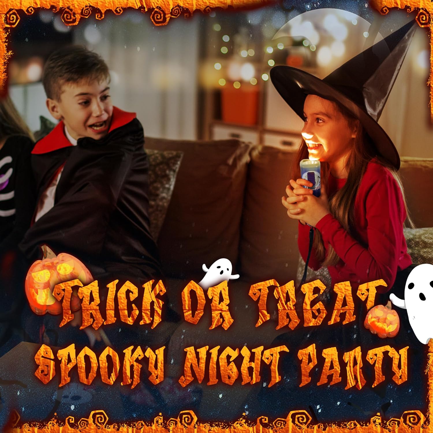 Halloween Treat EverBrite pumpkin lantern and headlamp set 2 of each