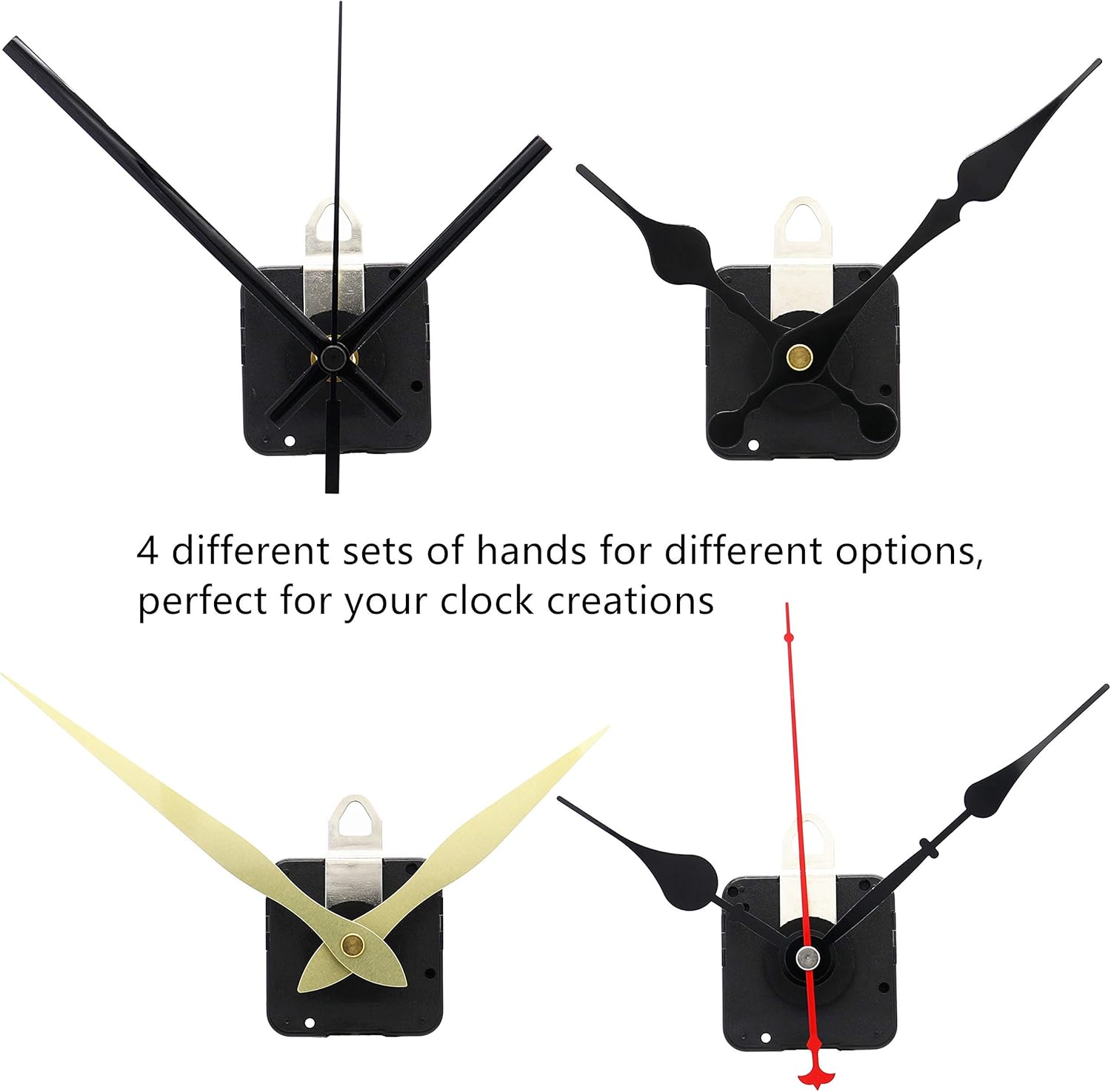 Adjustable quartz wall clock movement repair kit 13mm pressurized