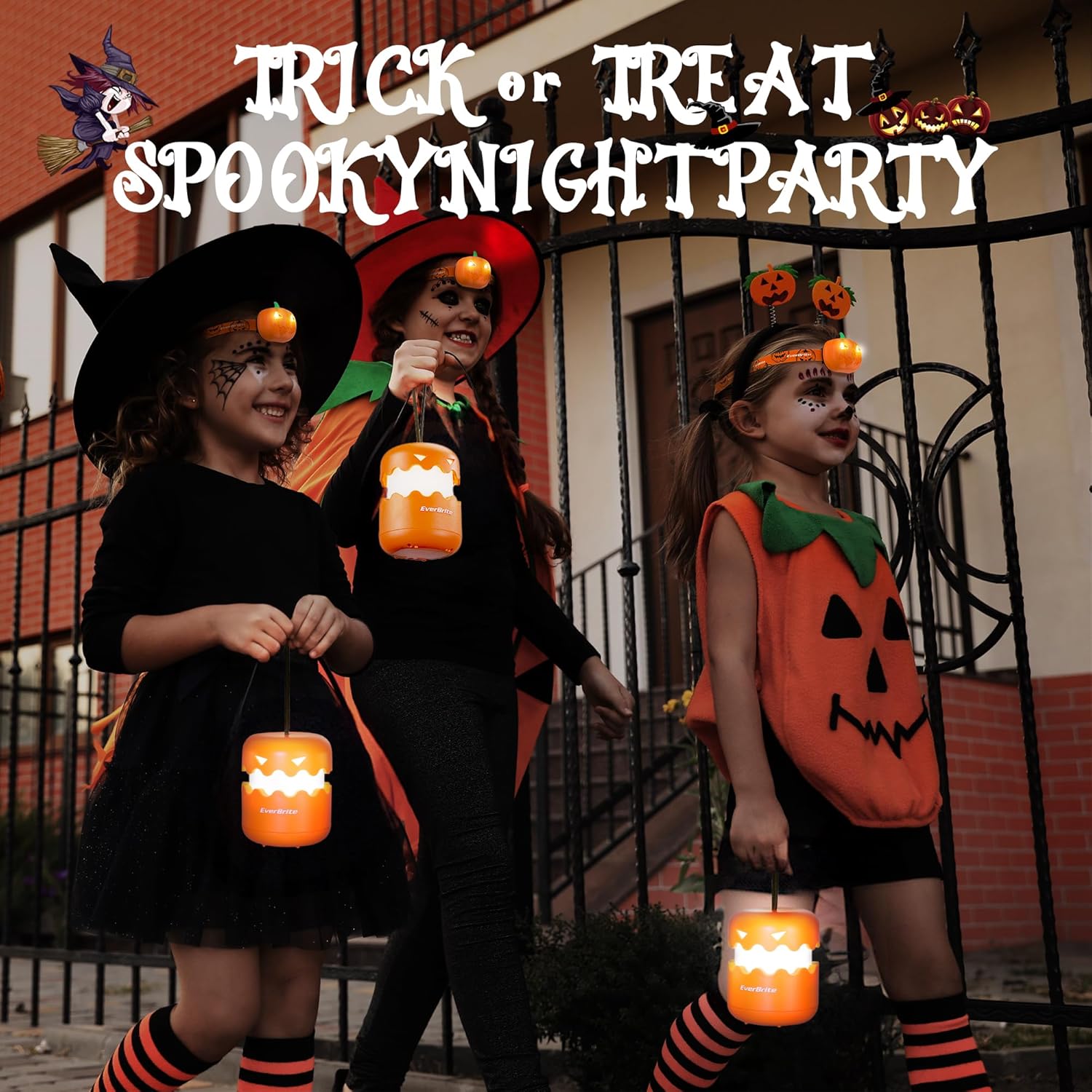 EverBrite Halloween Lantern and Headlamp Set with Flashlight 1