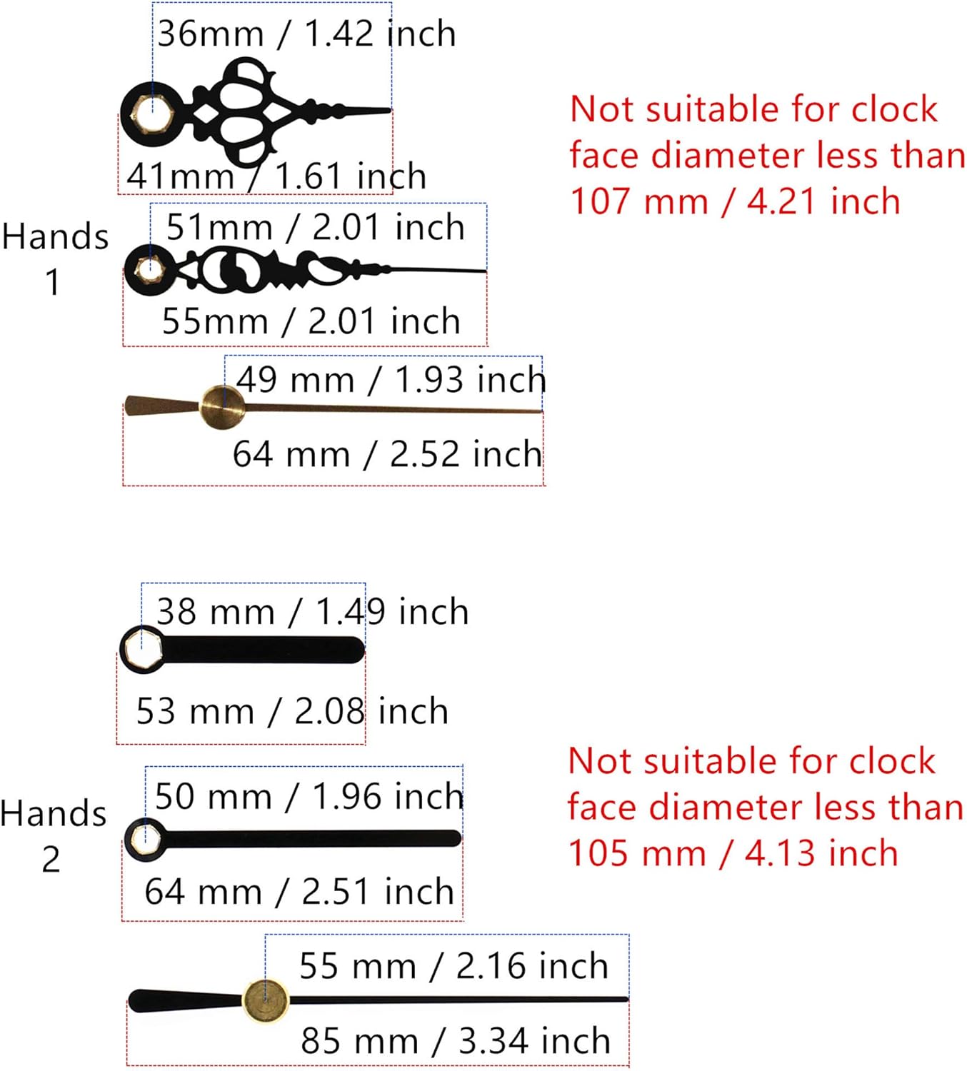 Sweep Silent Clock Movement with Replacement Parts