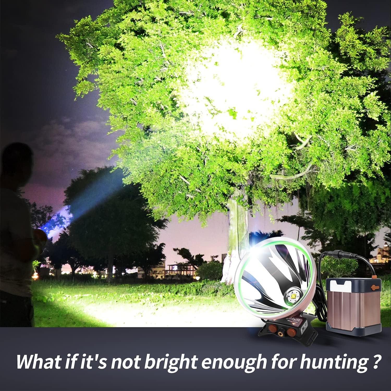 Hunting Lights - Super Bright LED Headlamp for Fishing Camping and Outdoors