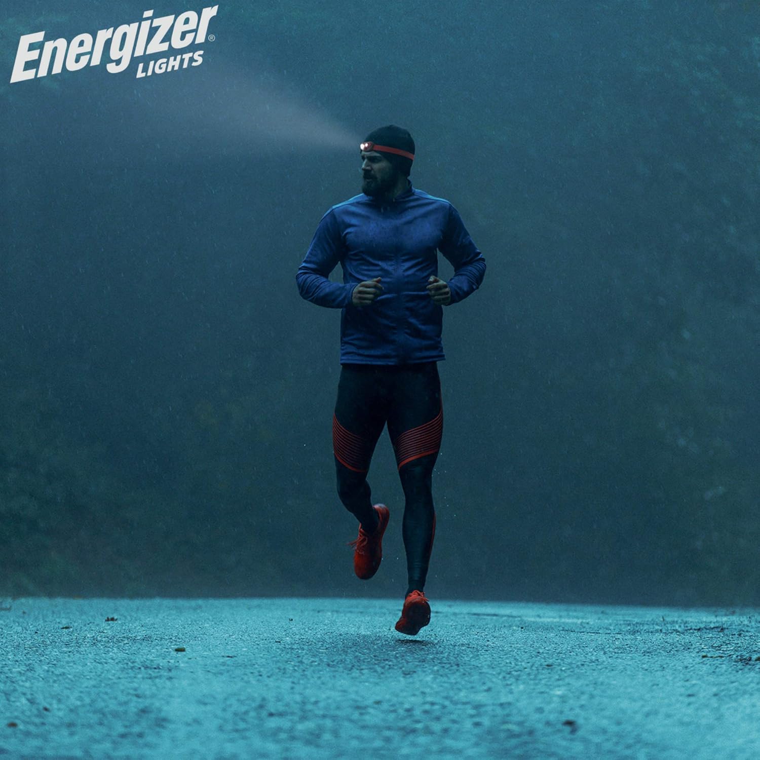 Energizer LED Headlamp Compact Rust Red High Brightness Waterproof