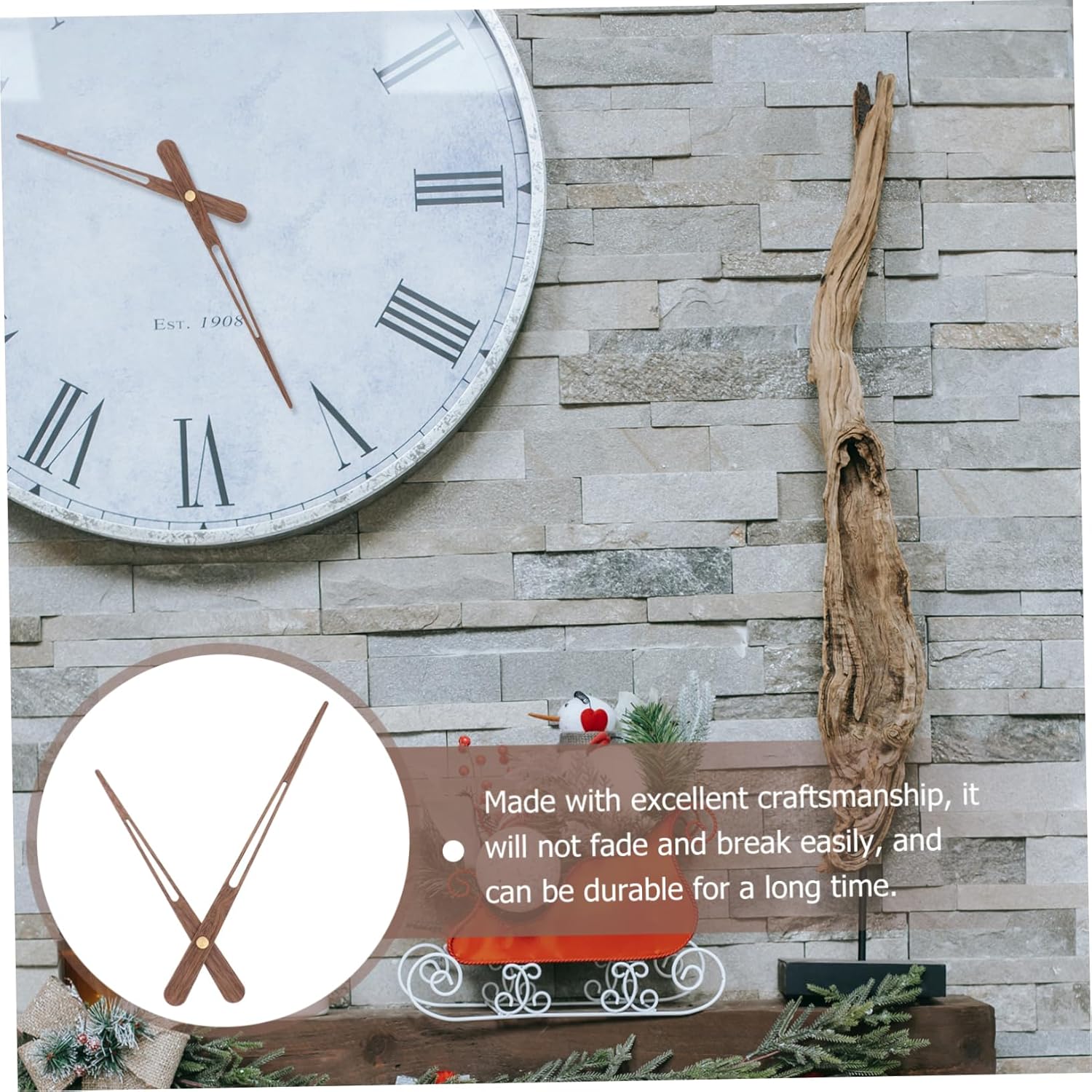 5pc Wood Clock Hands