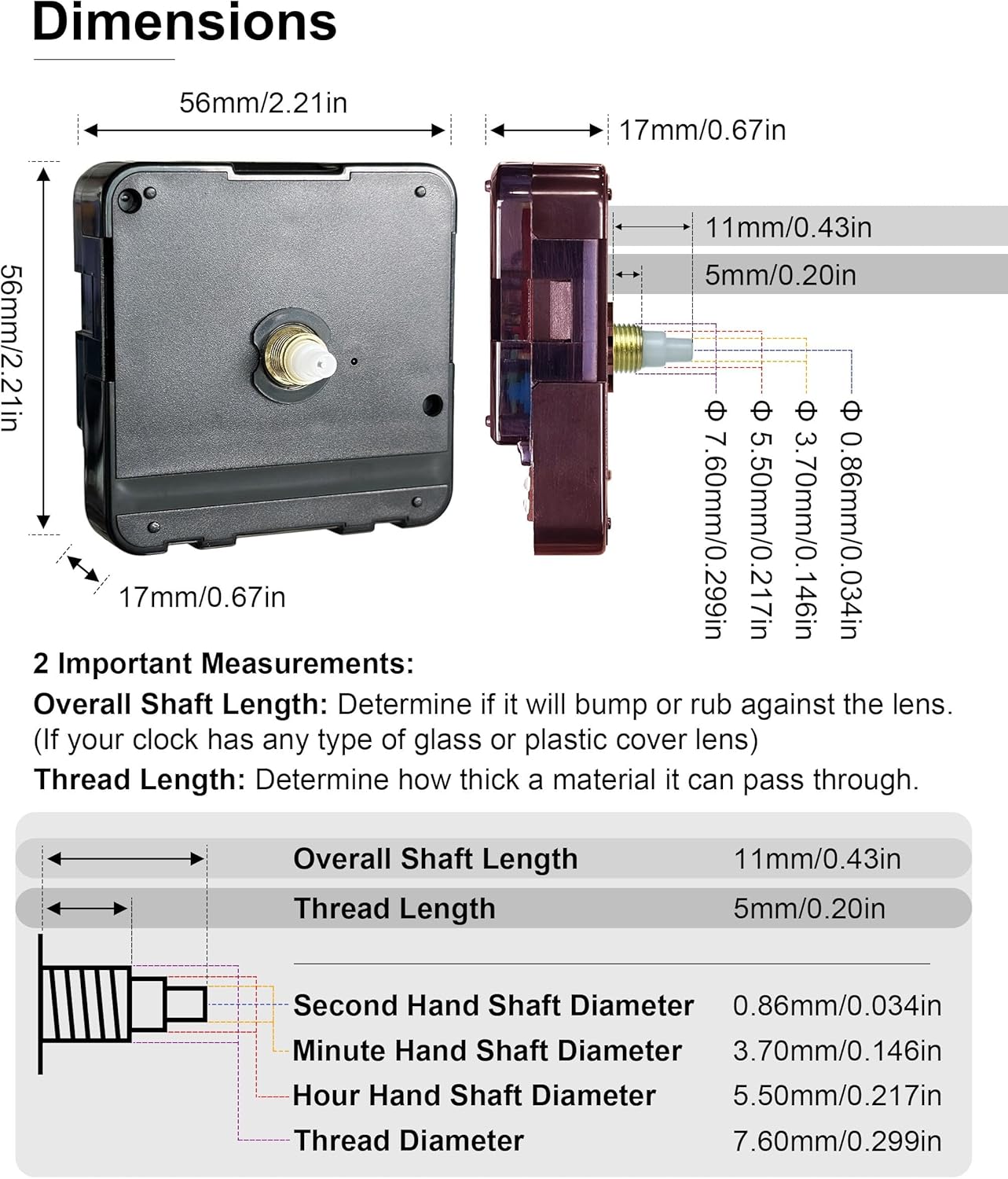 Reliable Clock Mechanism Replacement for analog wall clocks
