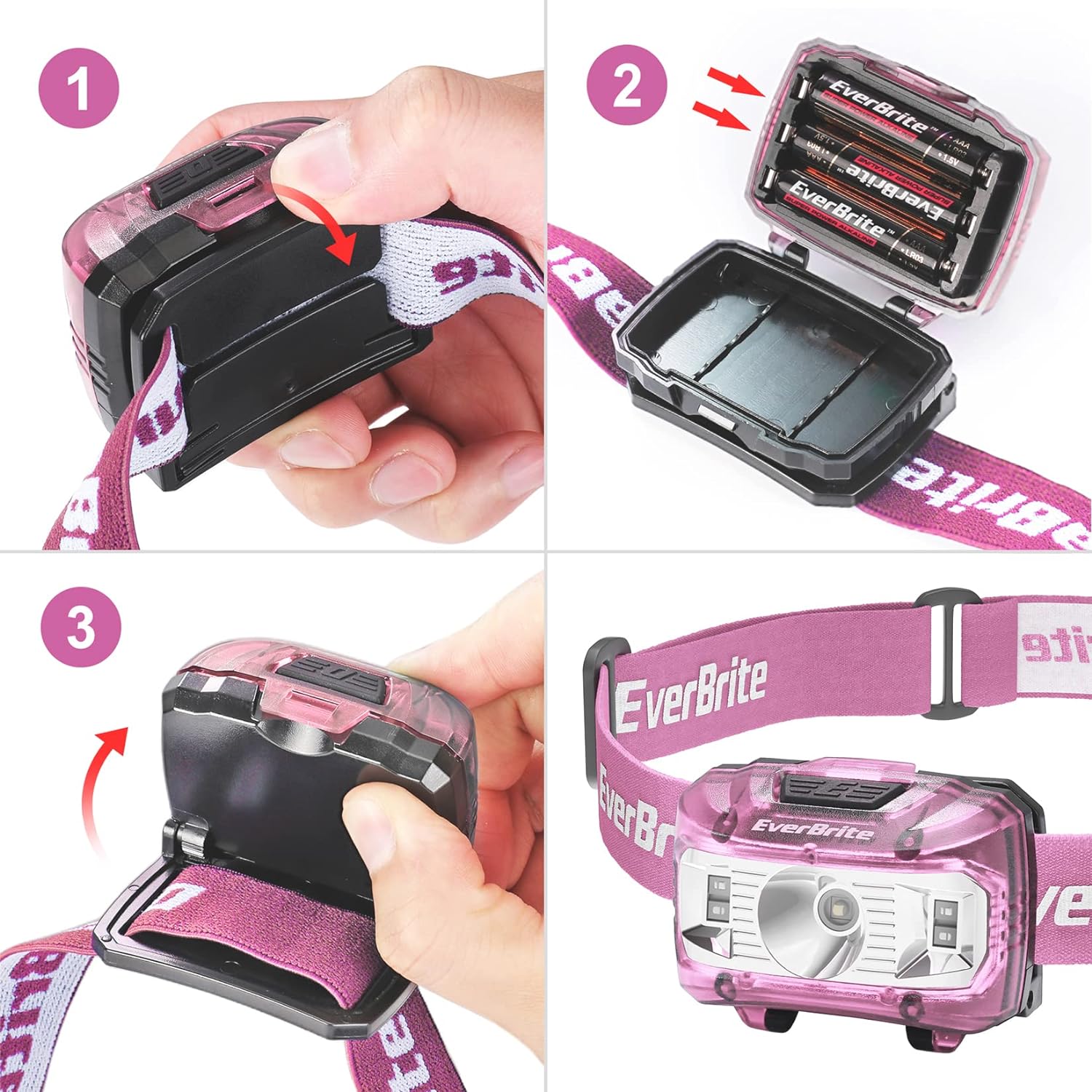 Make Camp Lighter EverBrite 2-in-1 Mini Lanterns Headlamp Set