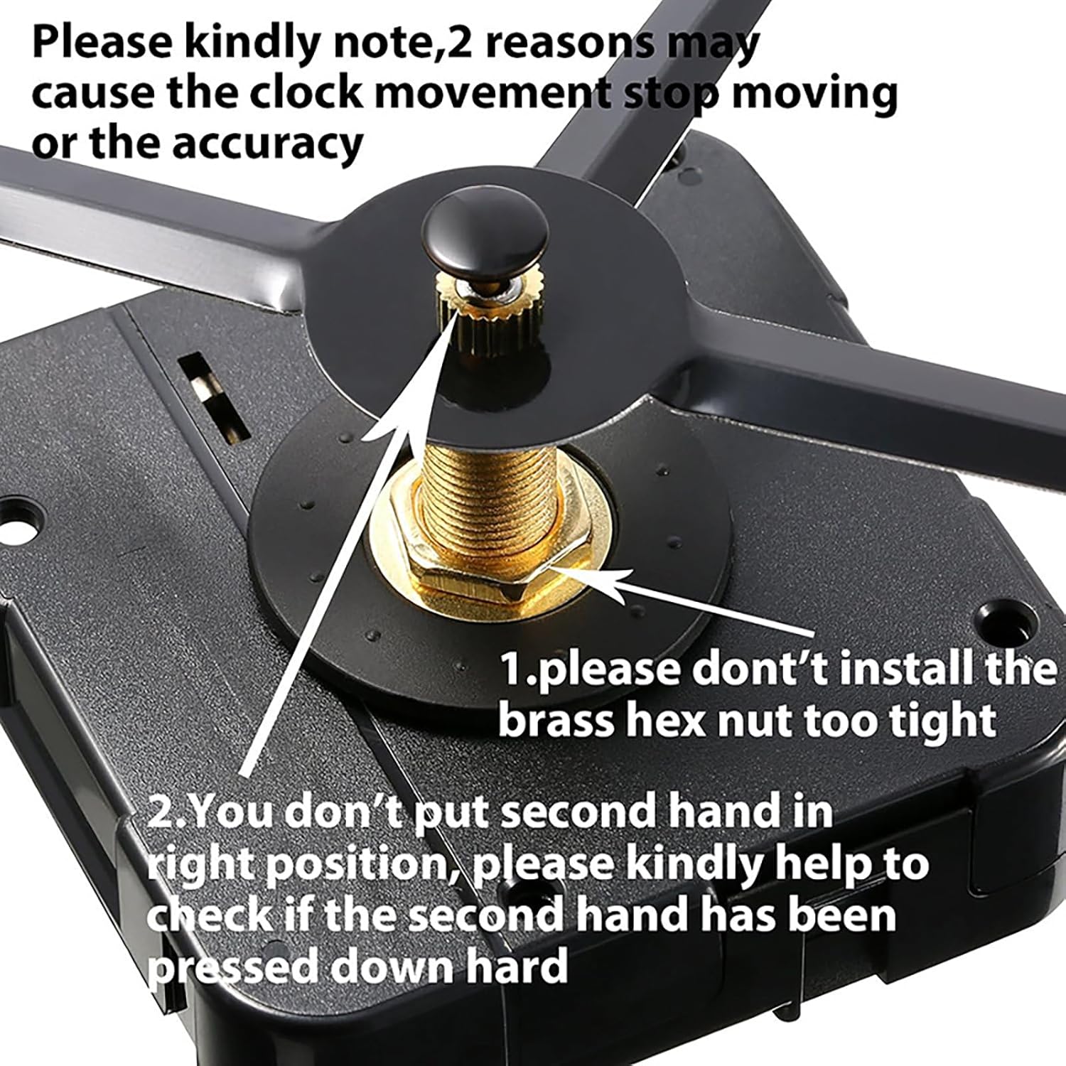 Precise Long Shaft Clock Movement Kit