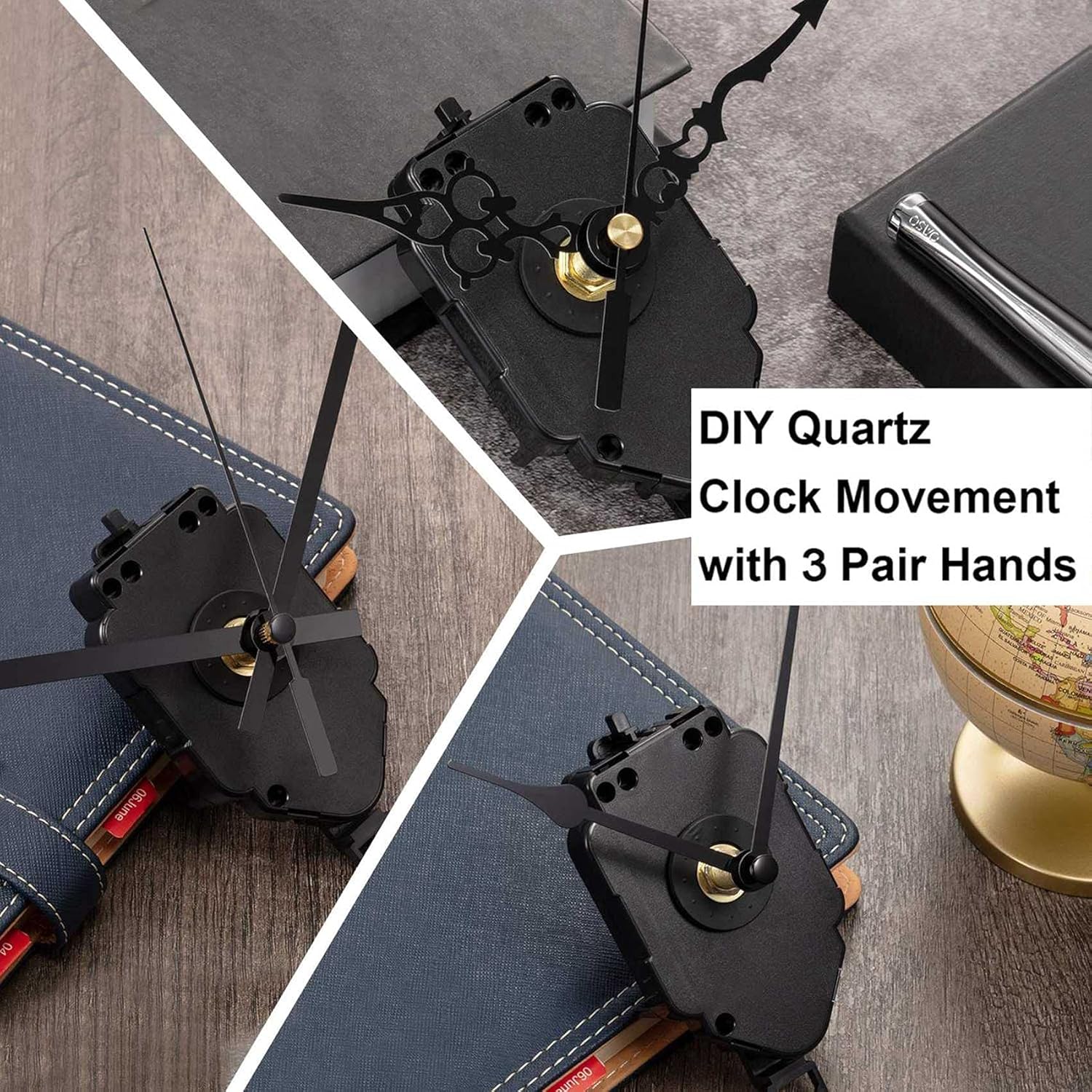 DIY Clock Kit Easy-to-Use Wall Clock Replacement with Precision Movements