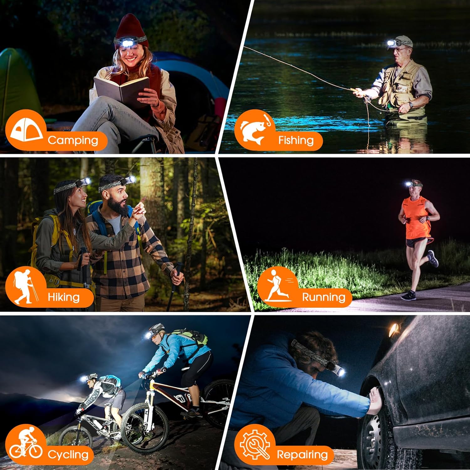 Energy-Resistant 1500 Lumens Headlamp