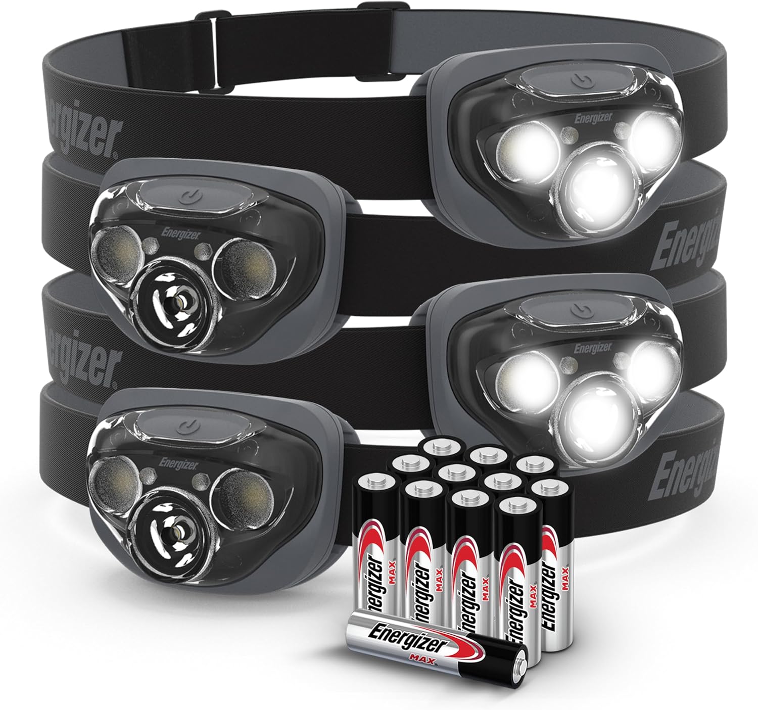 Energizer LED Headlamps PRO260 IPX4 LEDs Bright for Camping Storm Survival
