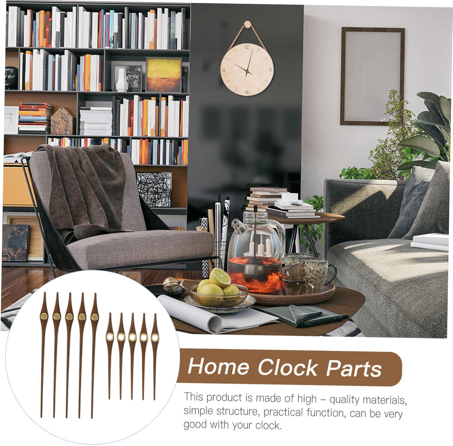 Vibrant Retro Clock Parts Kit for DIY Projects